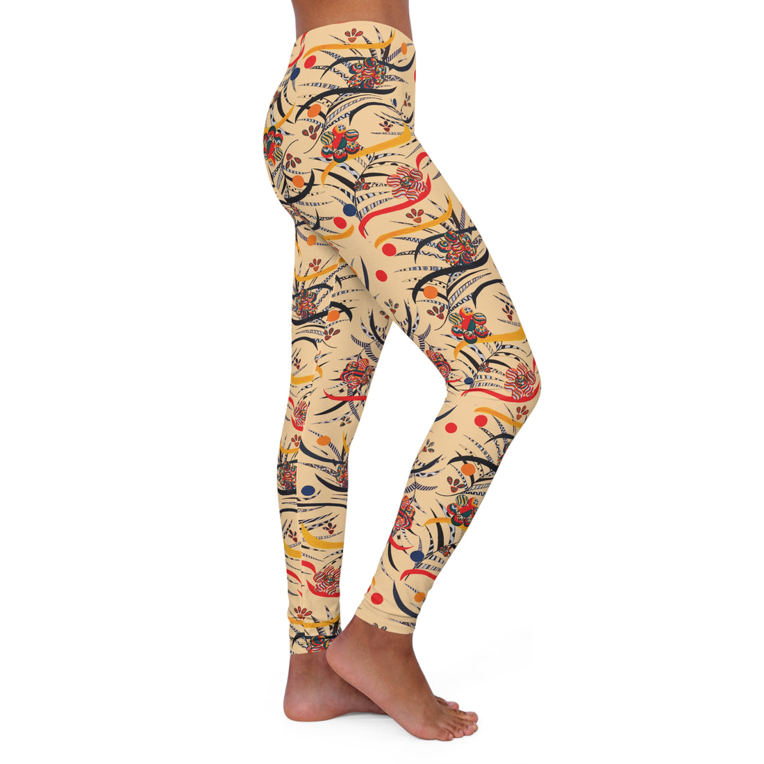 Tuscan Wilderness Print Spandex Leggings