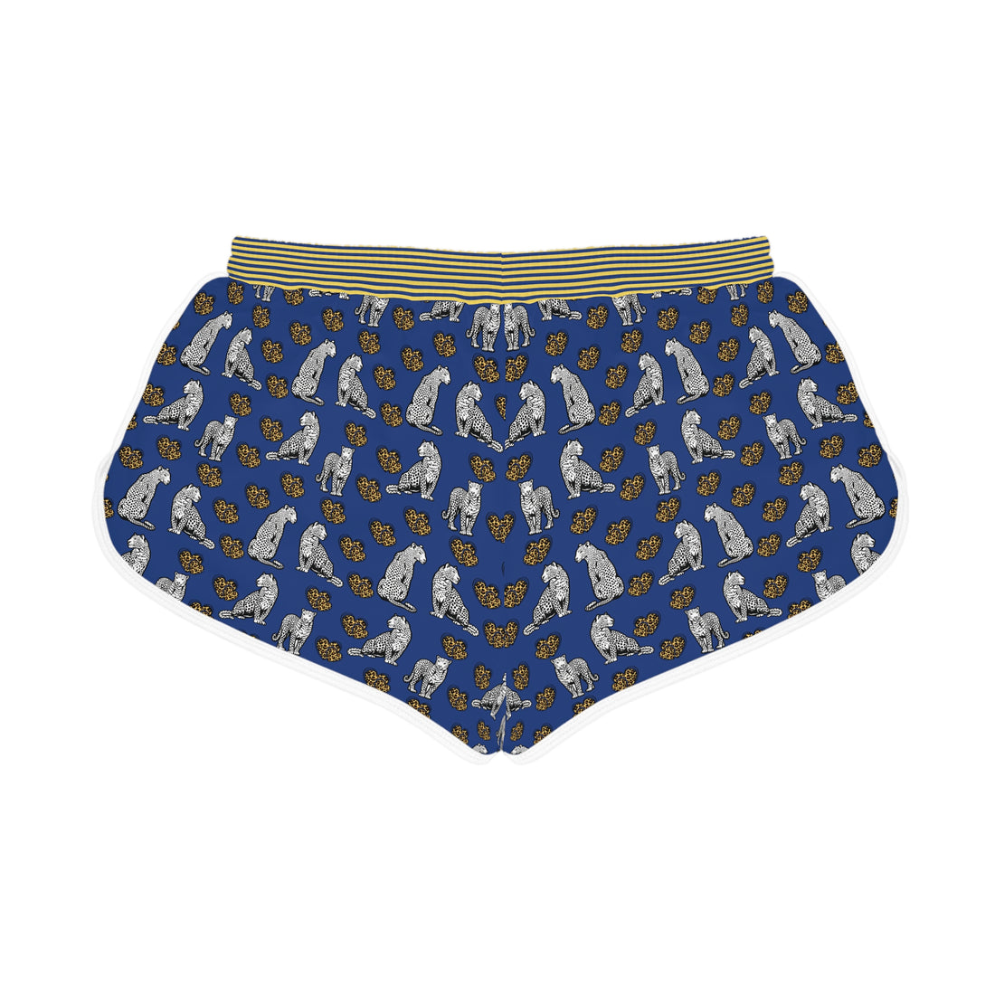 Blue Cheetah Hearts Relaxed Shorts