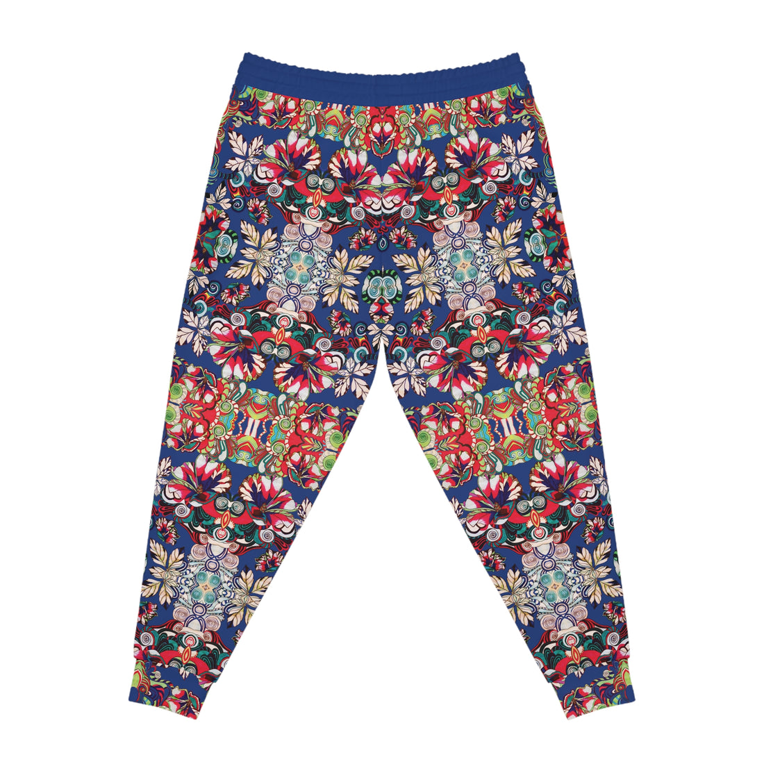 Blue Graphic Floral Pop AOP Joggers