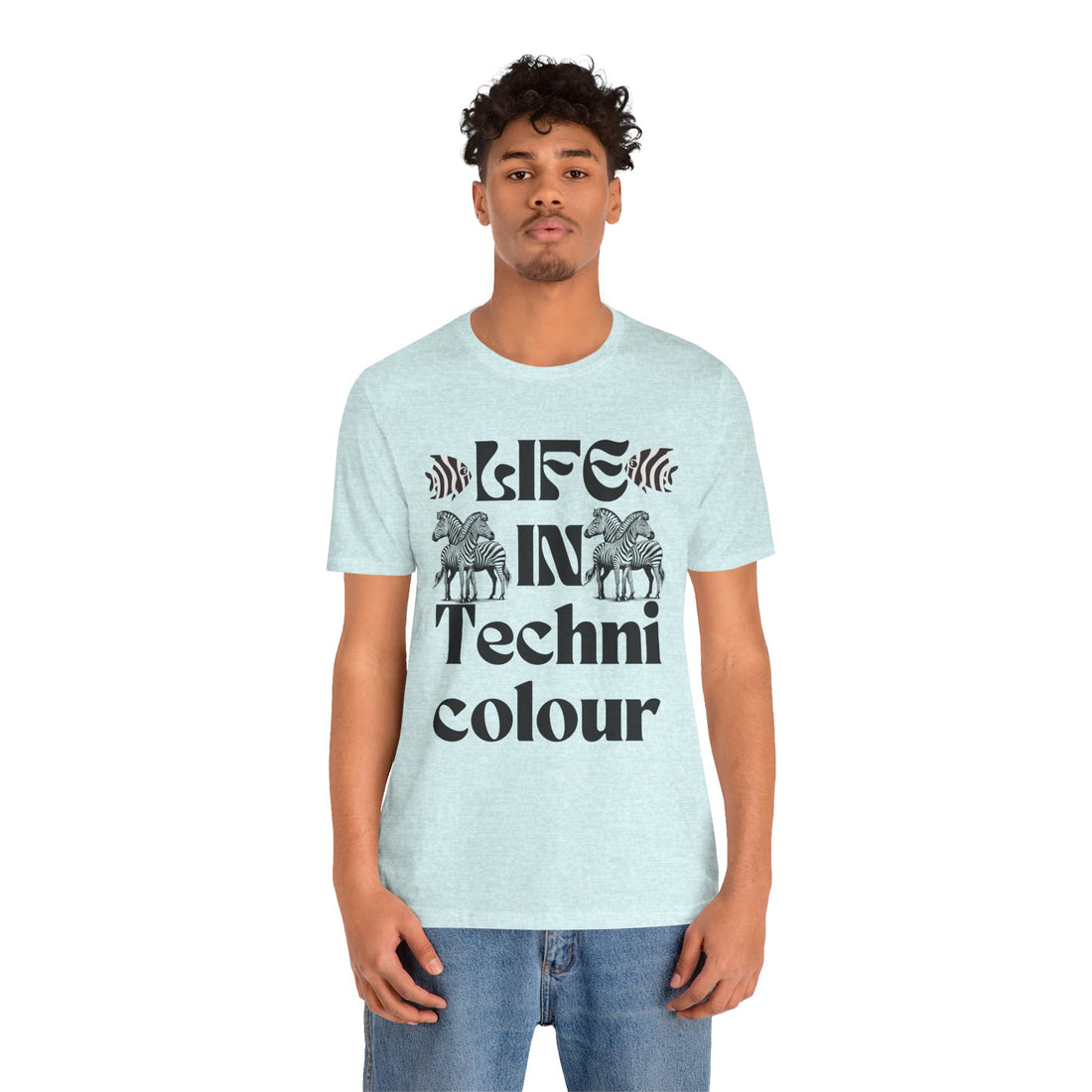 Life In Colour Typography Unisex Jersey Tee