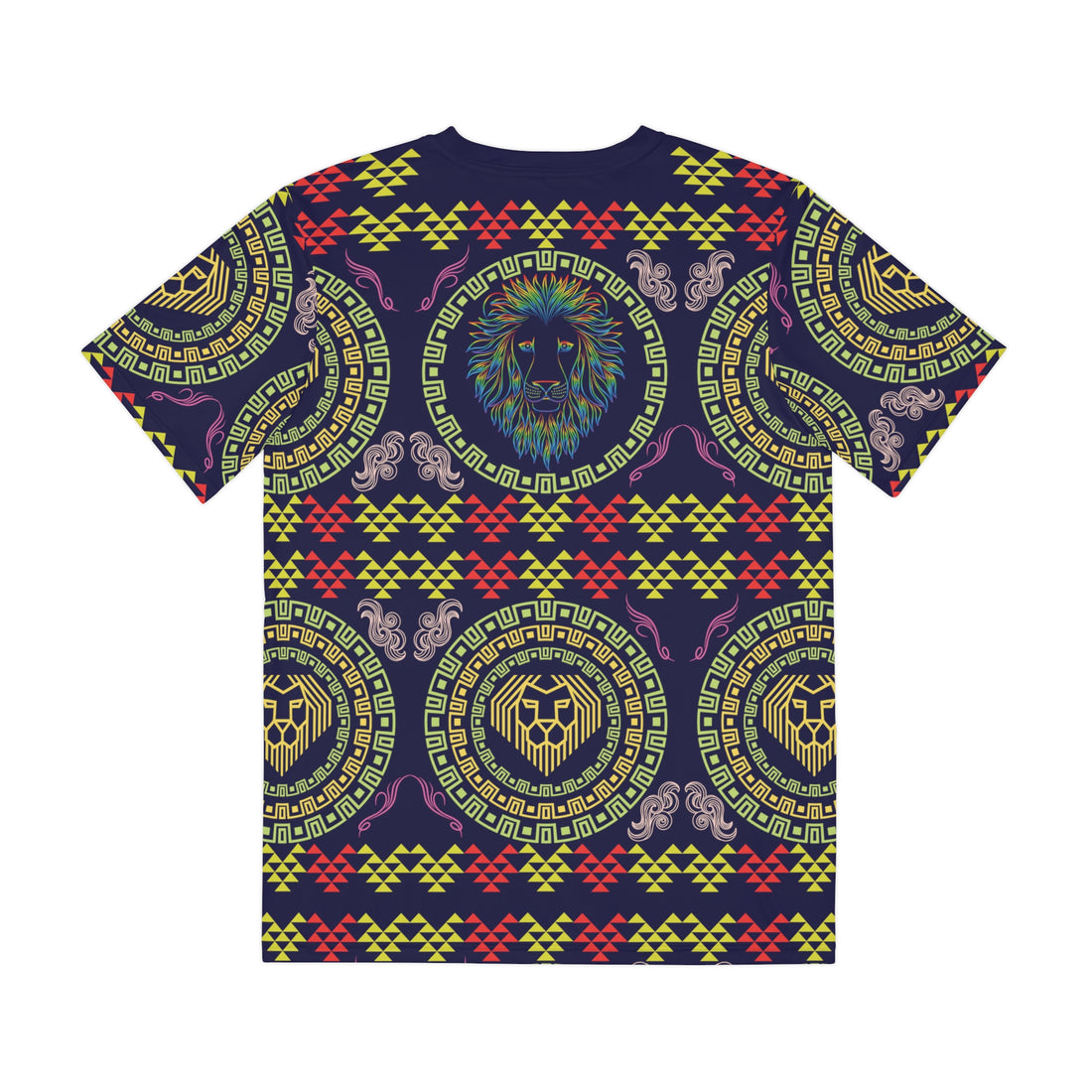 Ink Geo Lion Head Polyester Tee (AOP)