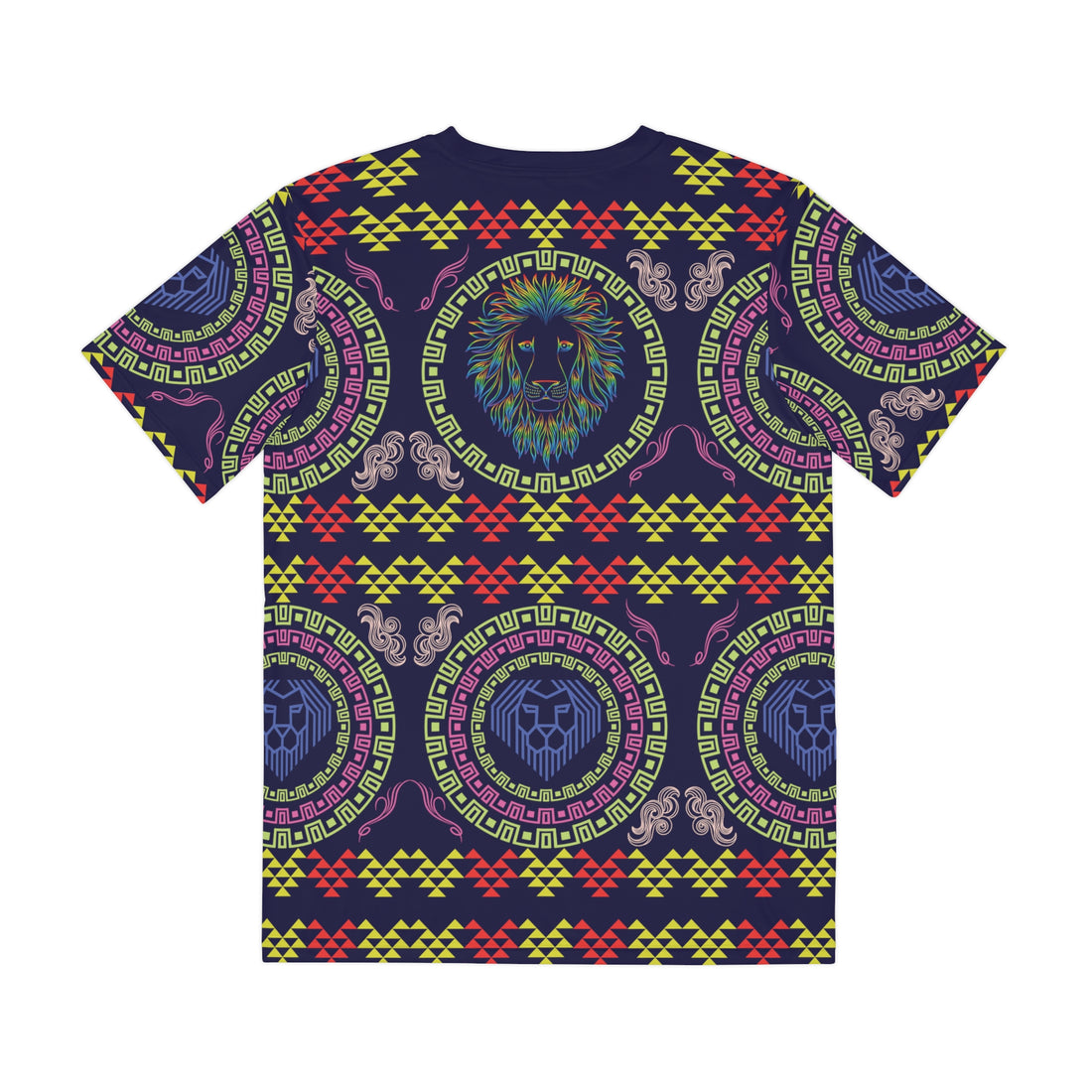 Ink Geo Lion Head Polyester Tee (AOP)