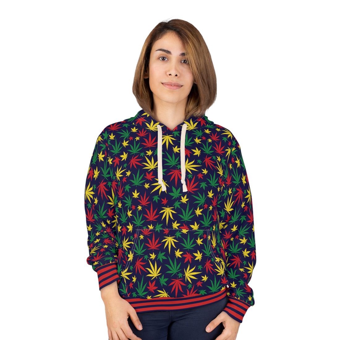 Ink Tropical Rasta Toned Pullover Hoodie