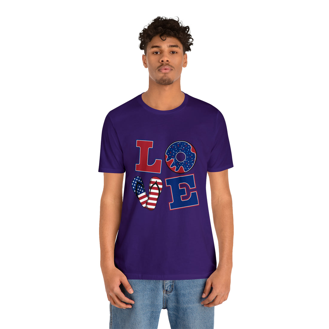 Unisex Jersey American Love Tee