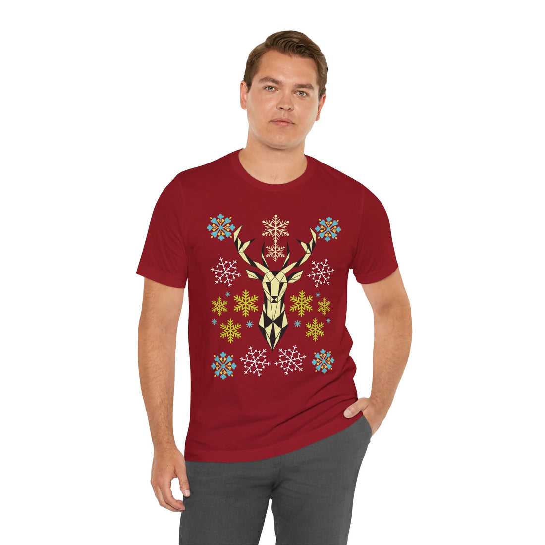 Stag Print Unisex Jersey Tee