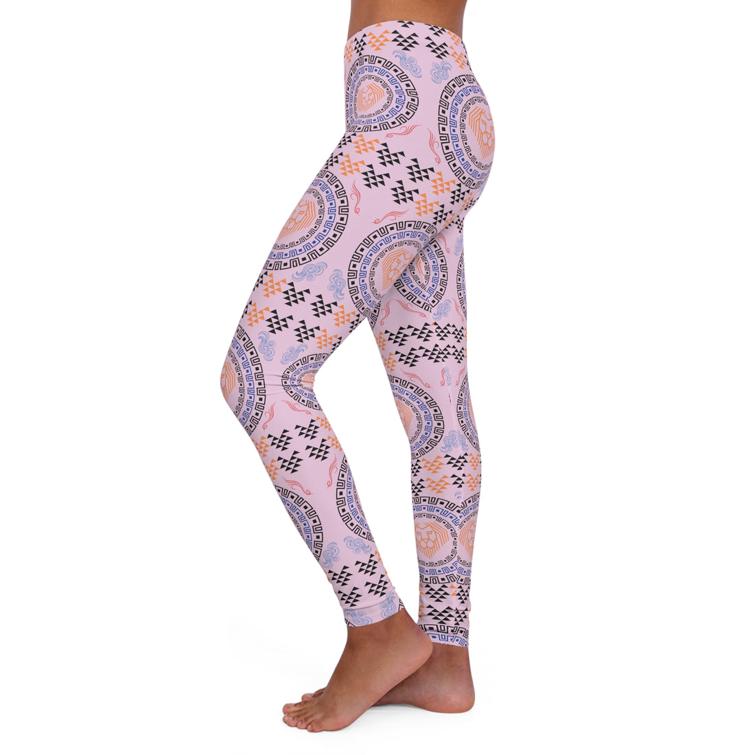 Lilac lion head Spandex Leggings