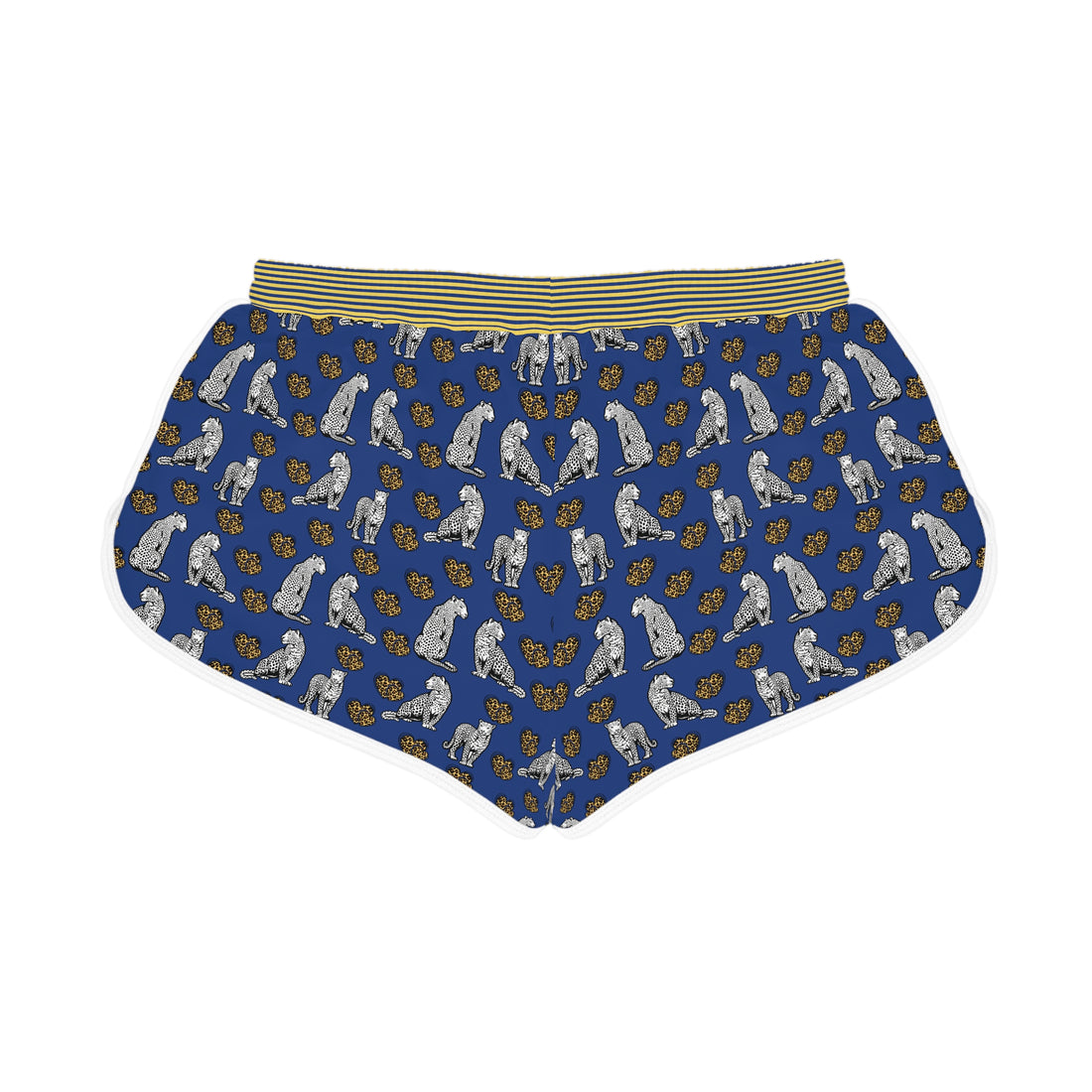 Blue Cheetah Hearts Relaxed Shorts