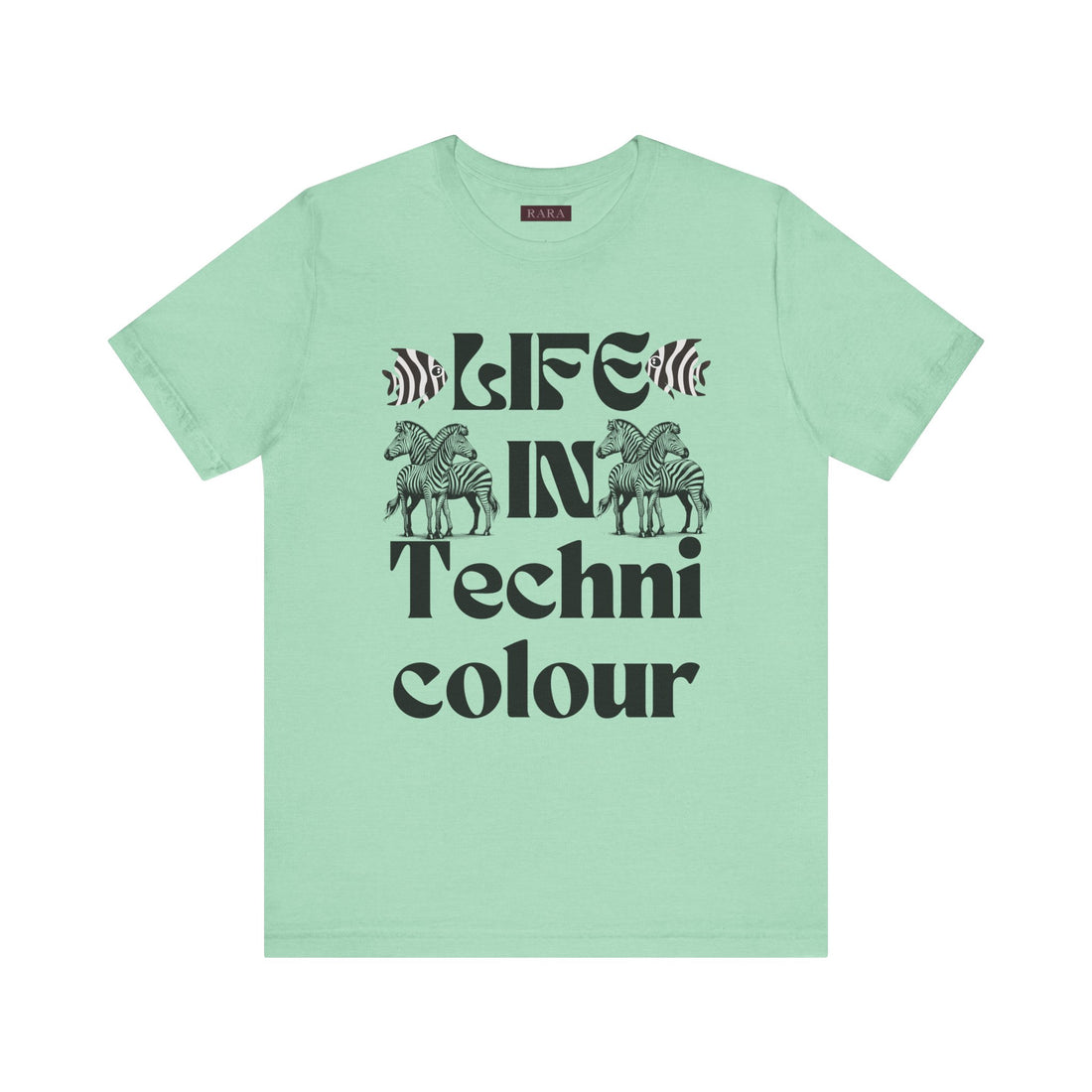 Life In Colour Typography Unisex Jersey Tee