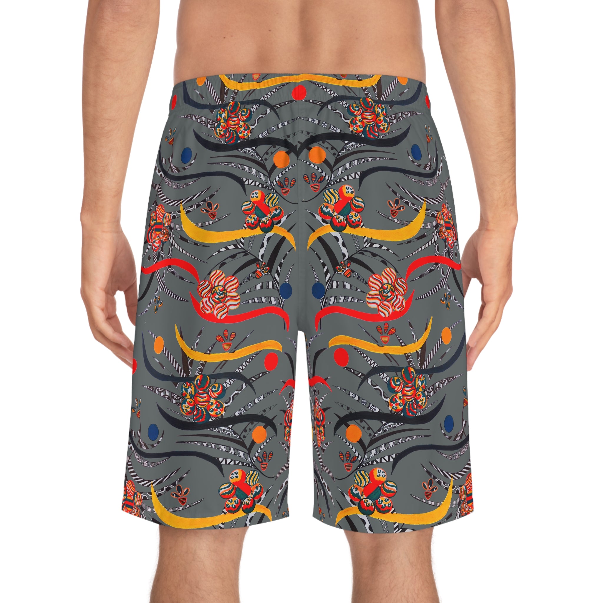 Ash Wilderness Print Men's Board Shorts (AOP)