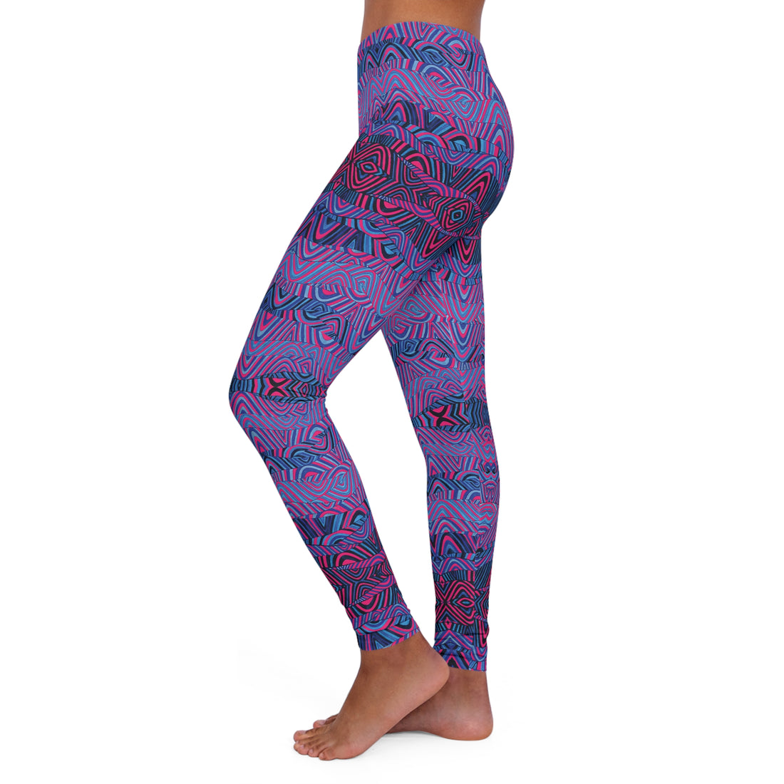 Hot Pink Sonic Spandex Leggings