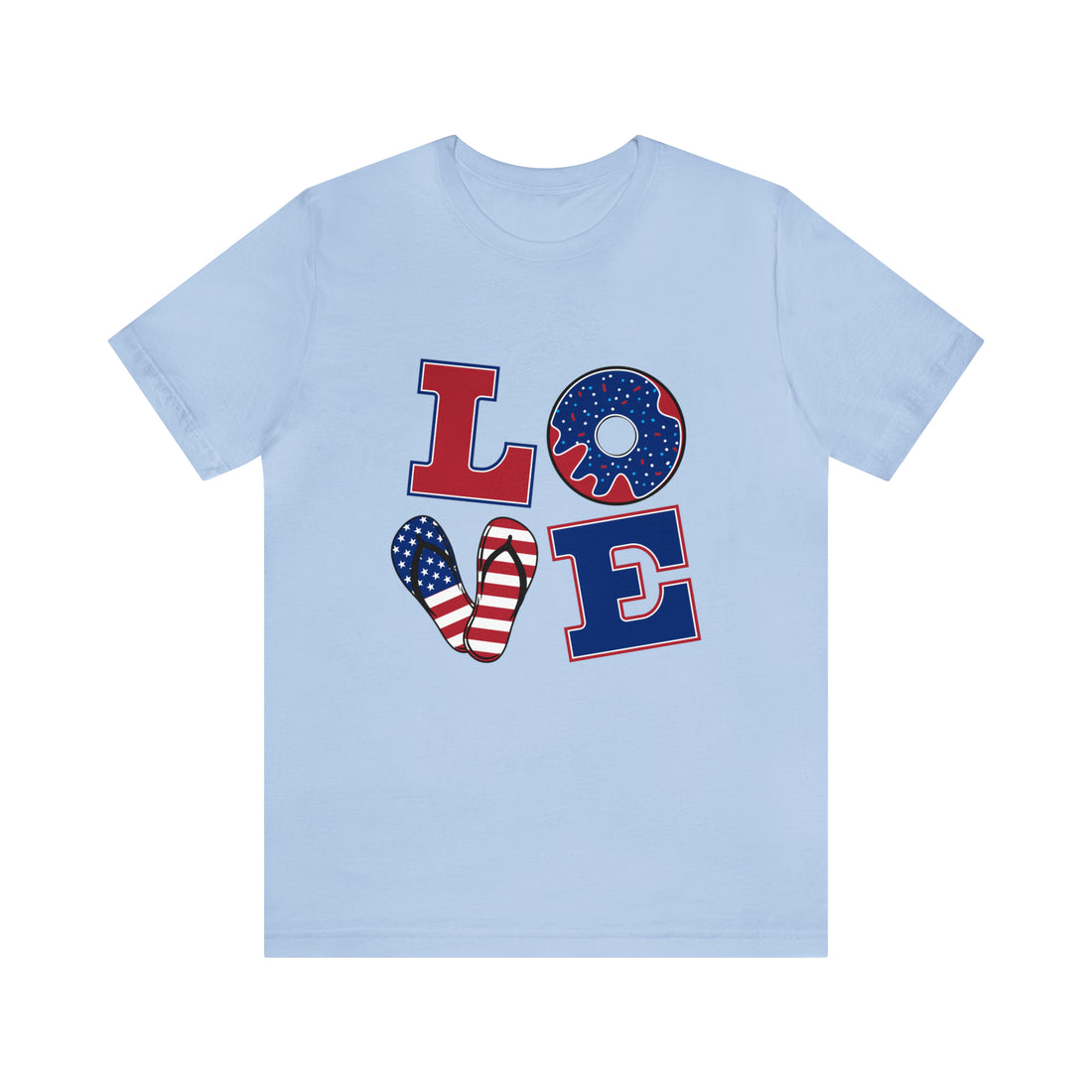 Unisex Jersey American Love Tee