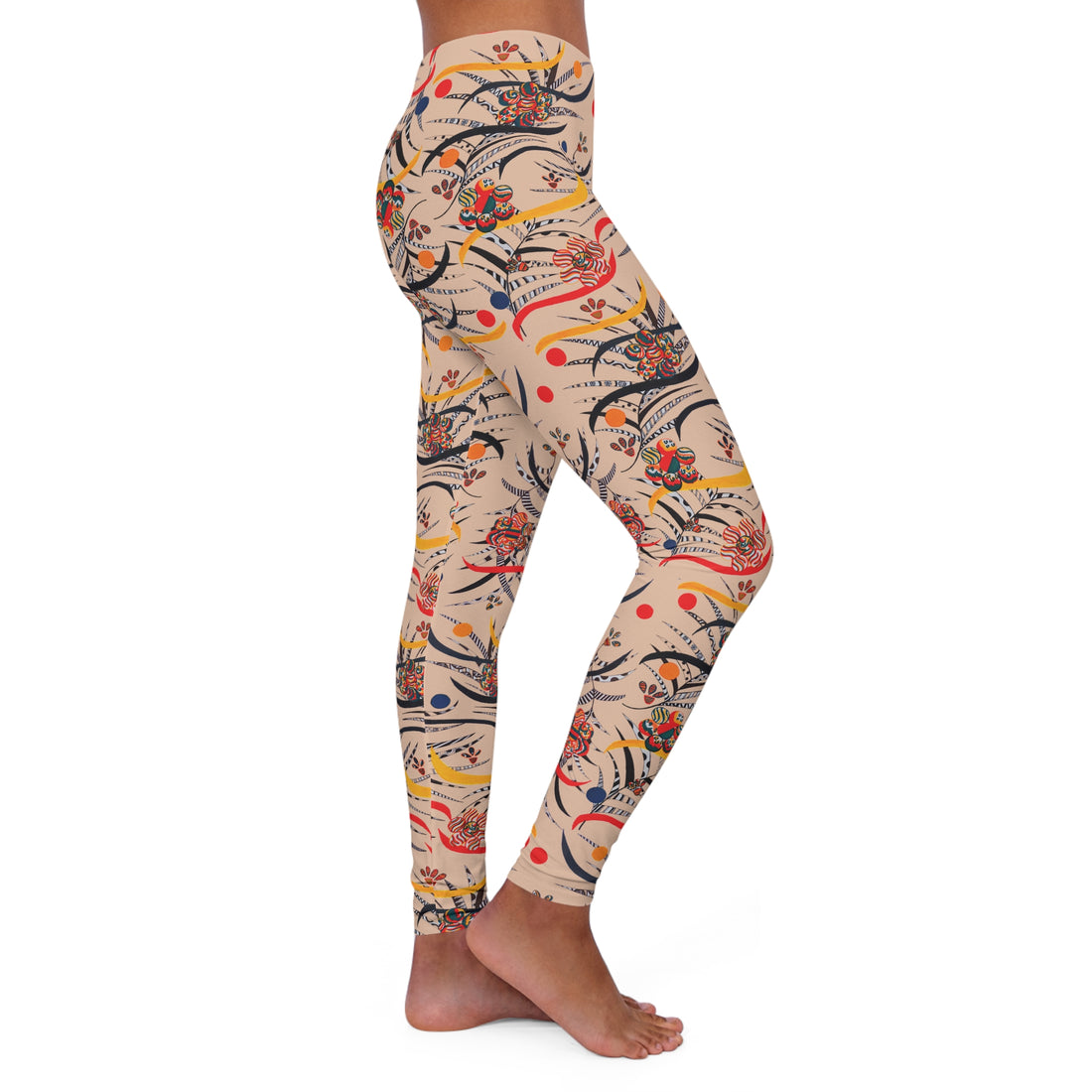 Nude Wilderness Print Spandex Leggings