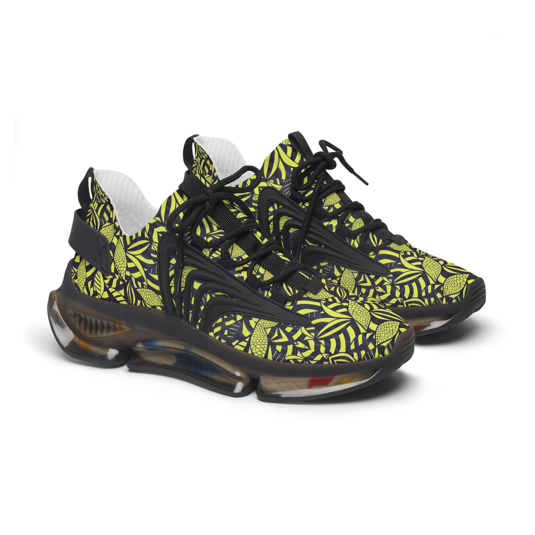 canary women's tropical print mesh knit sneakers