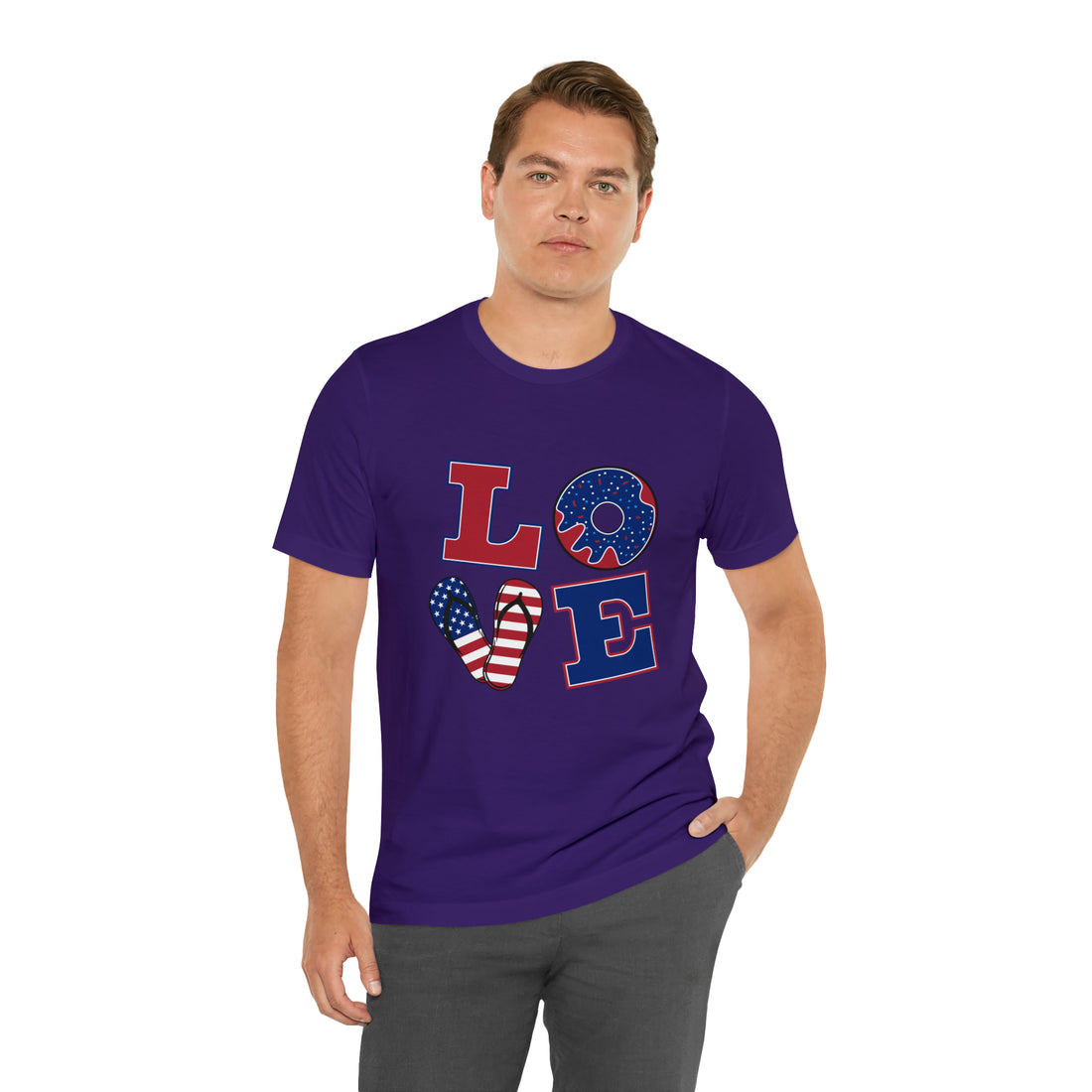 Unisex Jersey American Love Tee