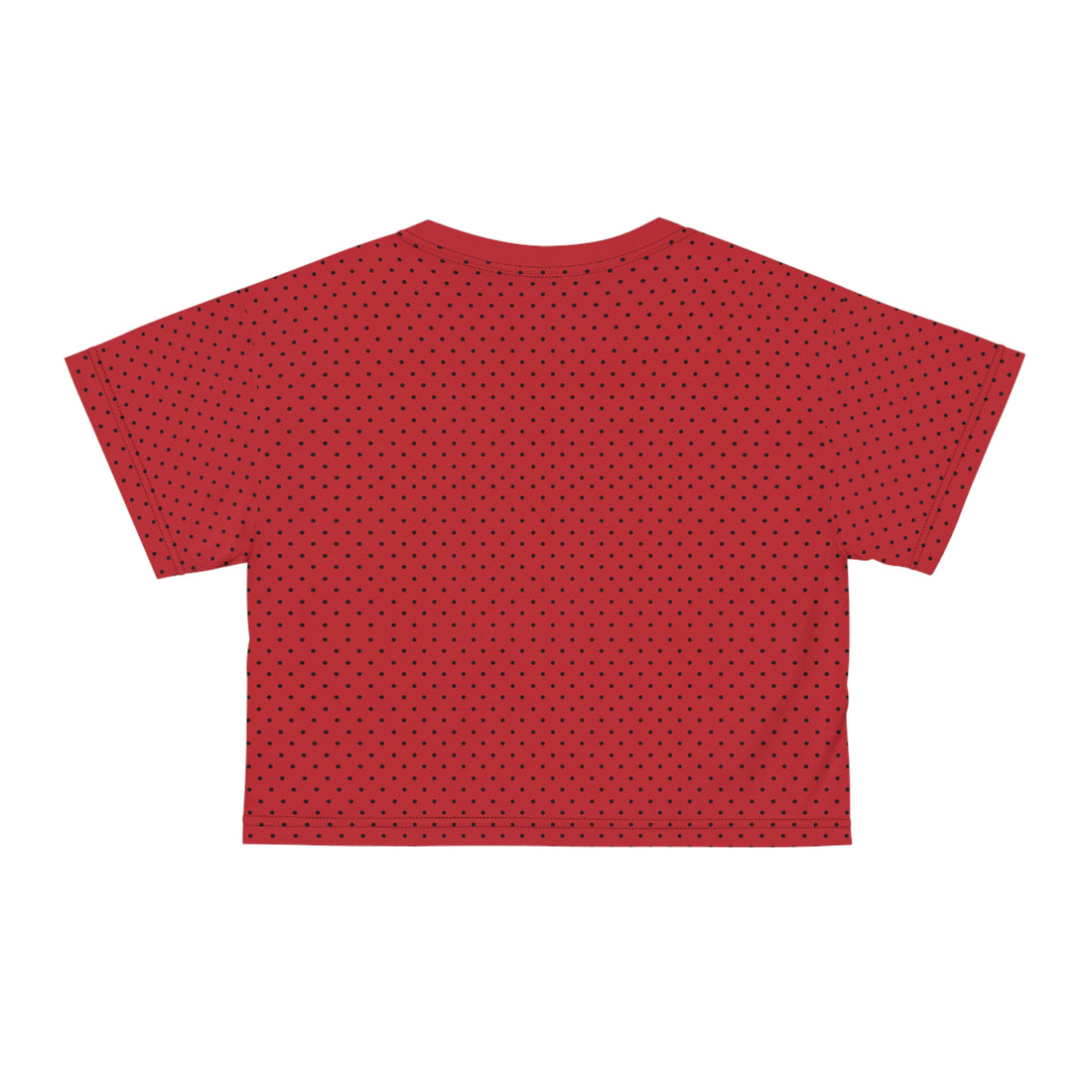 Deep Red Eve Core AOP Crop Tee