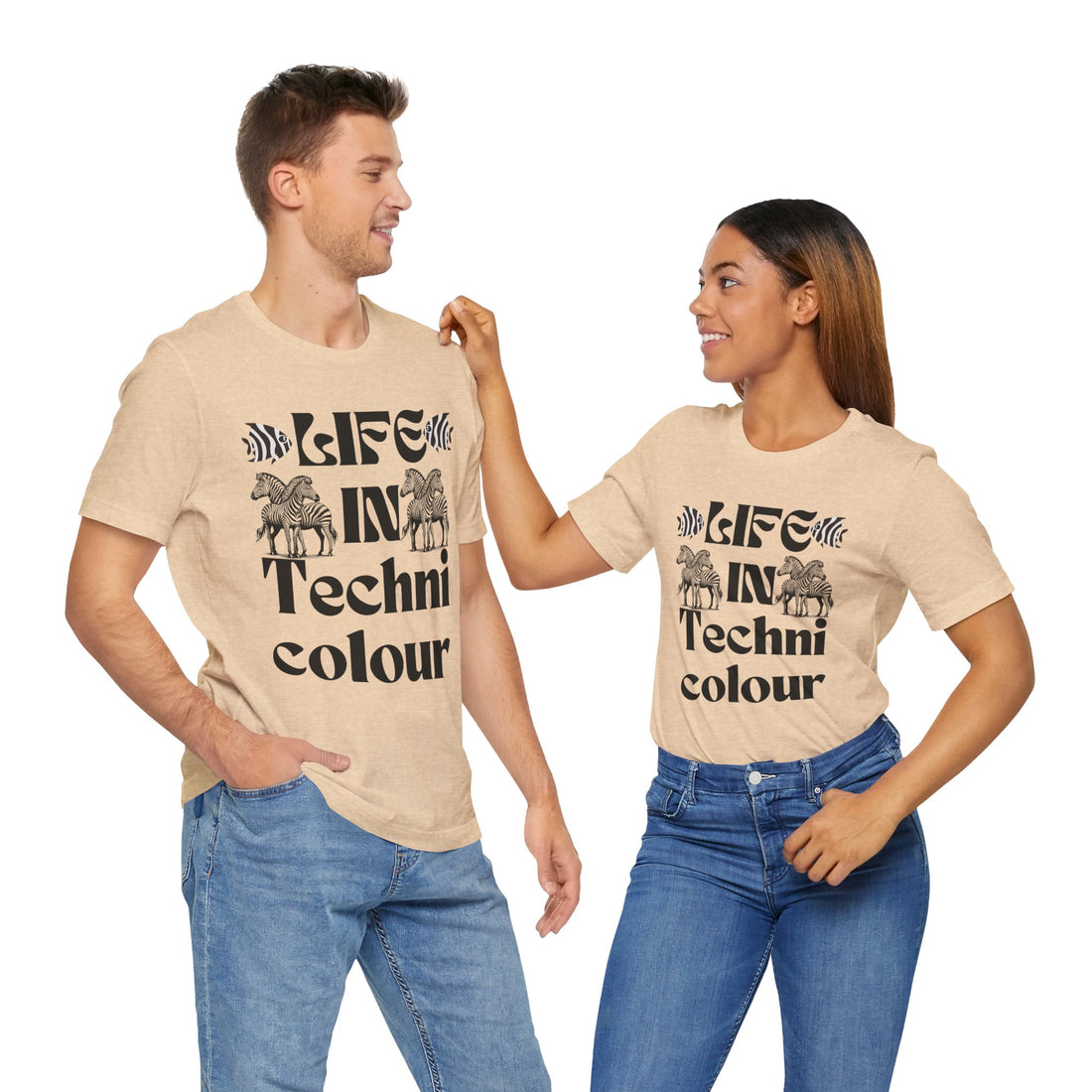 Life In Colour Typography Unisex Jersey Tee