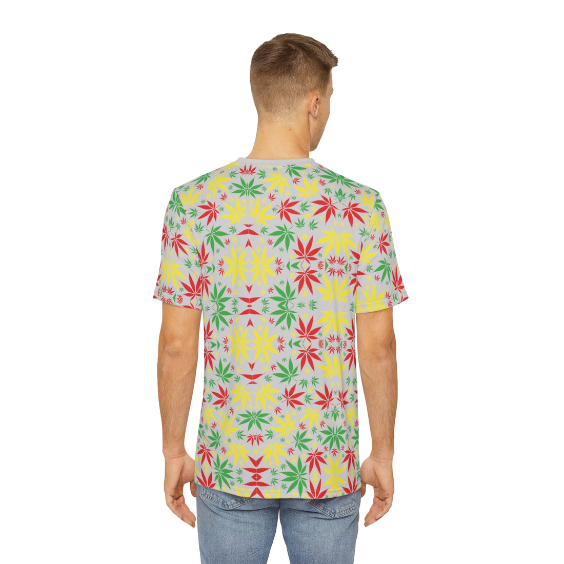 Slate Tropical Men's Polyester Tee (AOP)