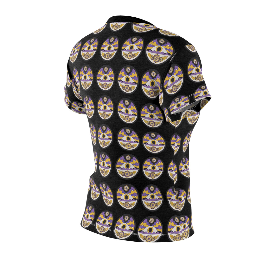 Black Eye Spy AOP Women's Cap Sleeves T-shirt
