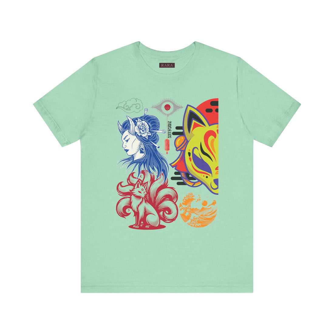 Japanese Kitsune Unisex Jersey Tee