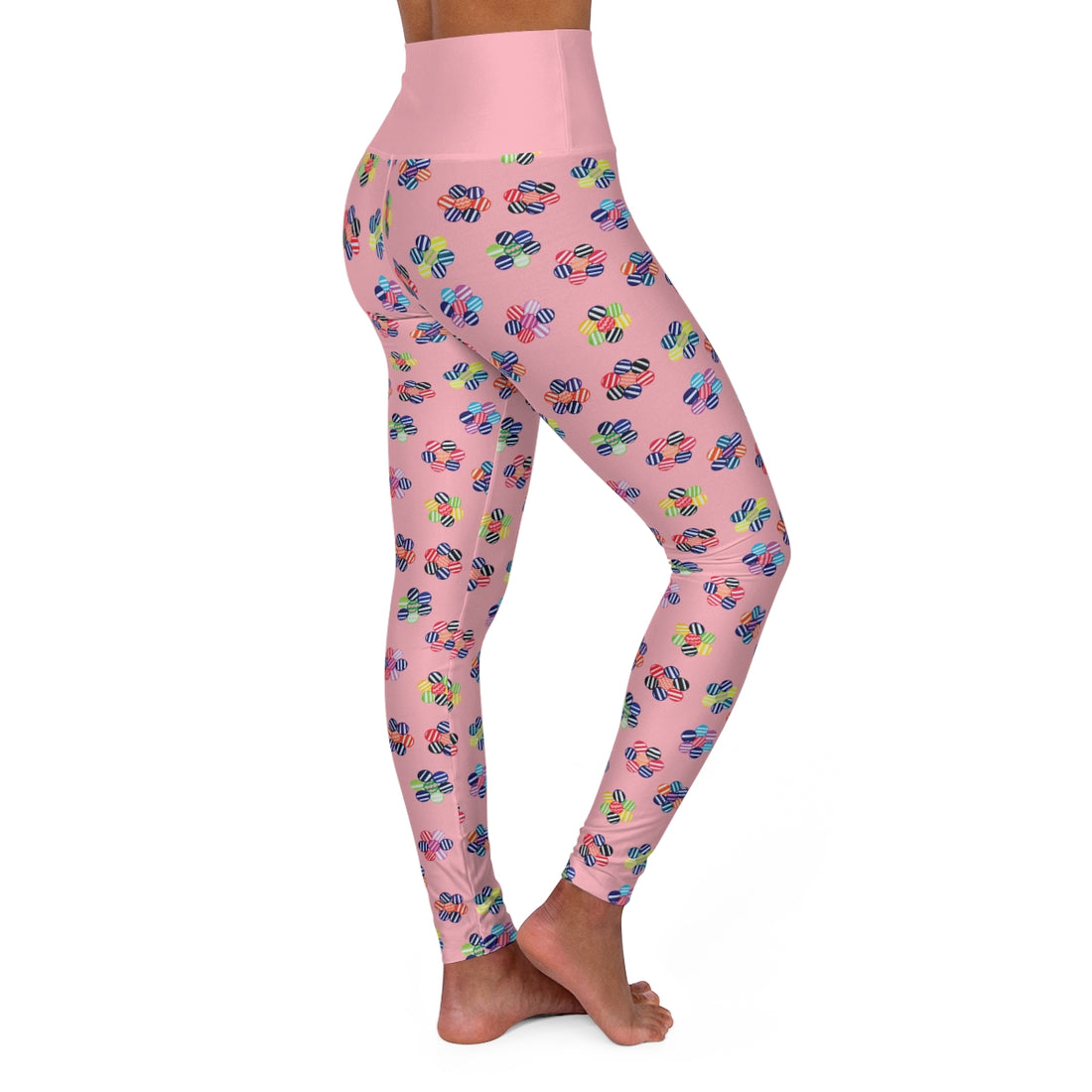 Blush Candy Floral Sports Bra & Yoga Leggings Bundle