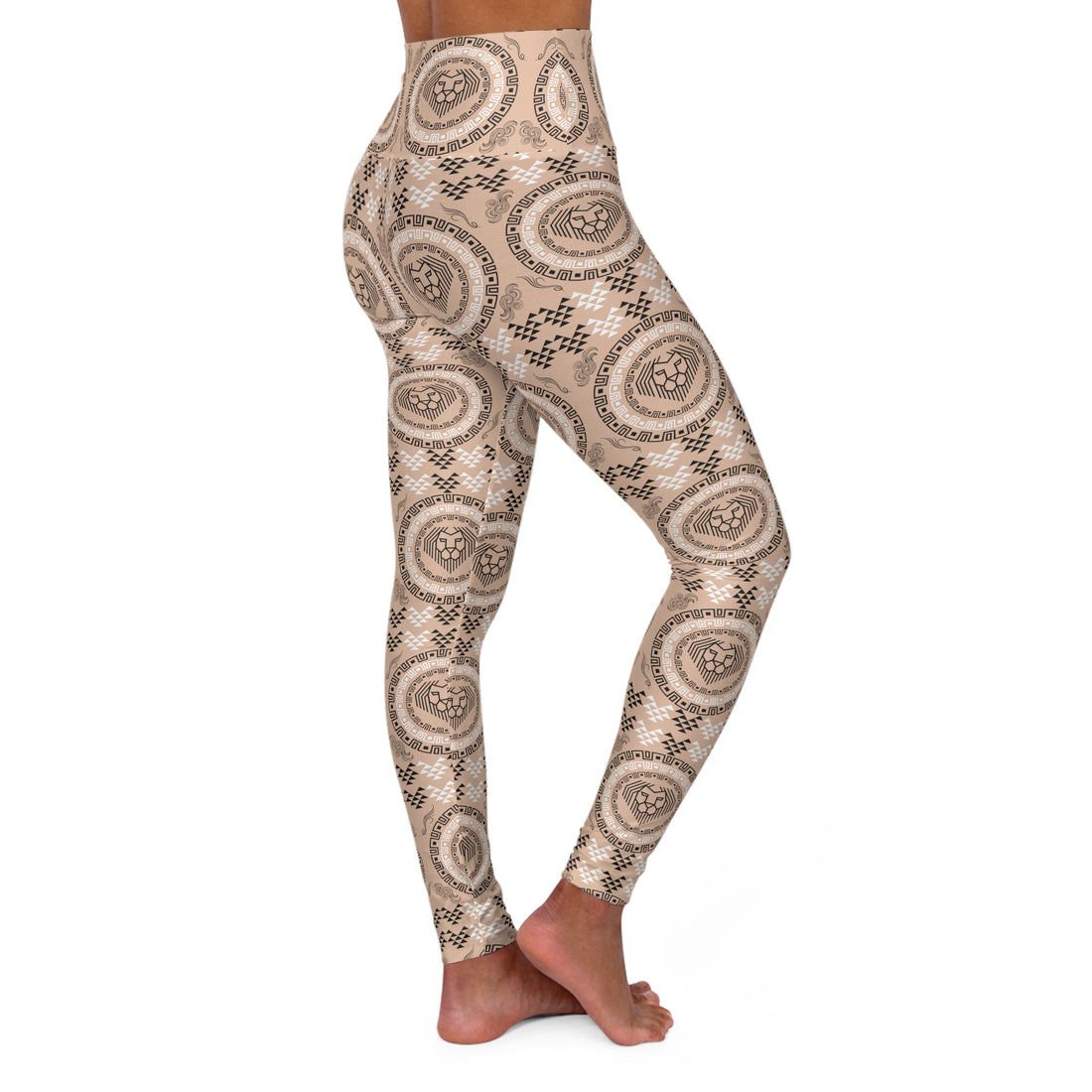 Nude Lion Head Yoga Leggings