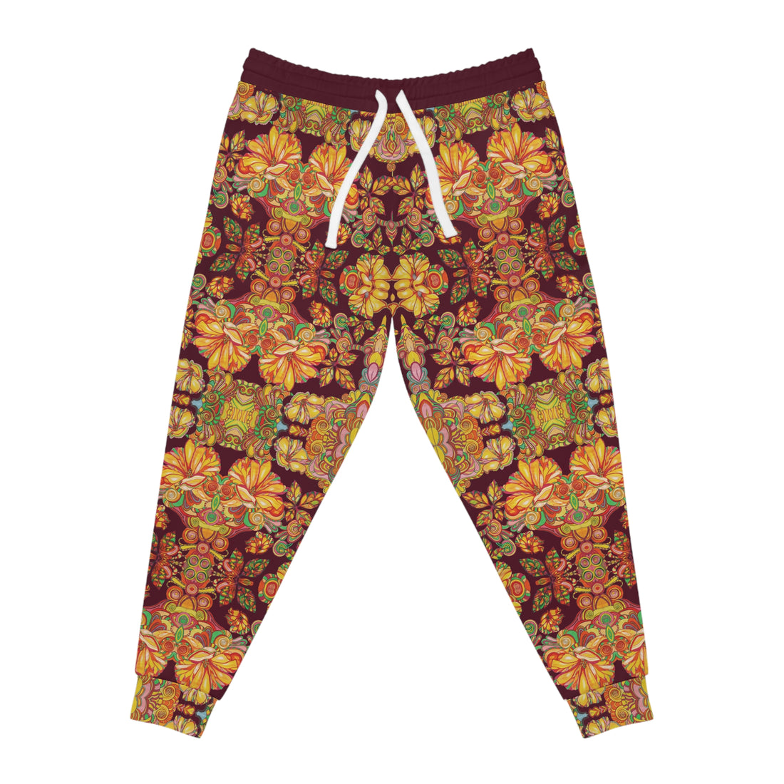 Marsala AOP Artsy Floral Joggers