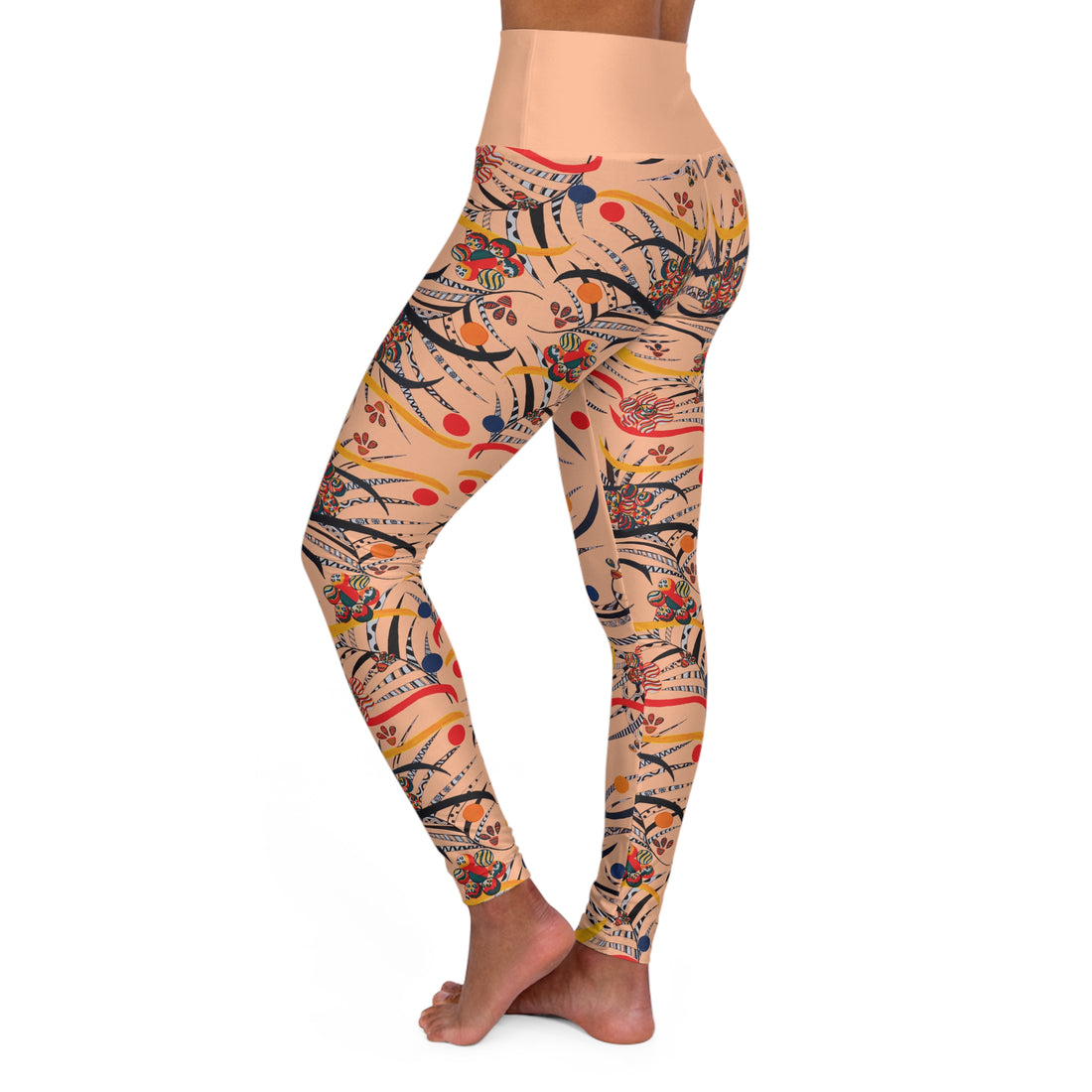 Peach Fuzz Wilderness Yoga Leggings