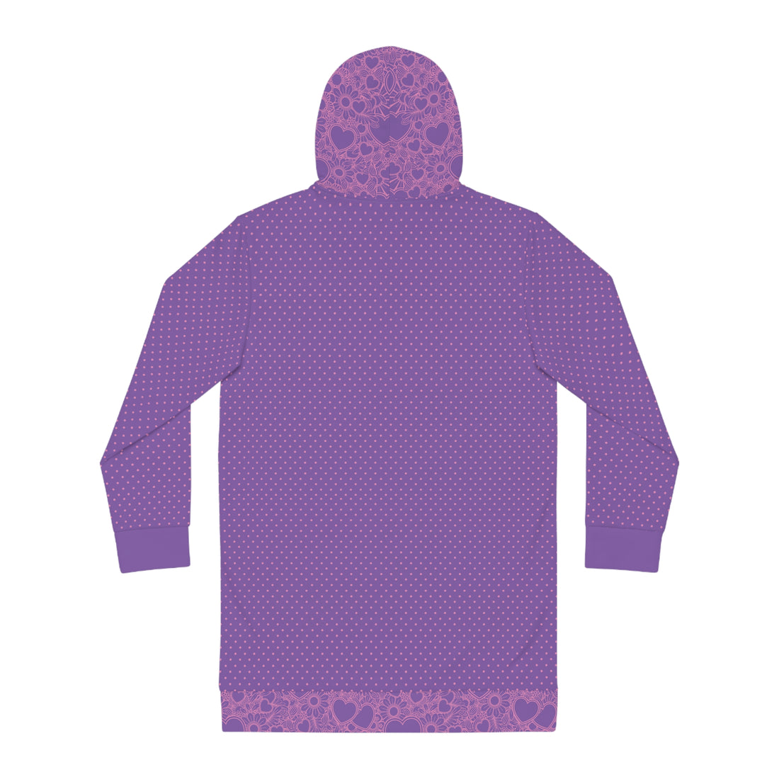 Pearl Purple Eve Core Hoodie Dress (AOP)