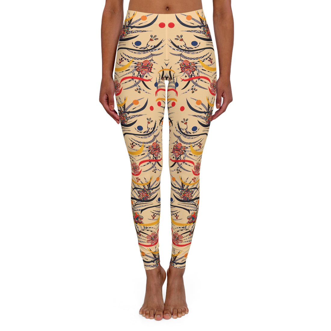 Tuscan Wilderness Print Spandex Leggings
