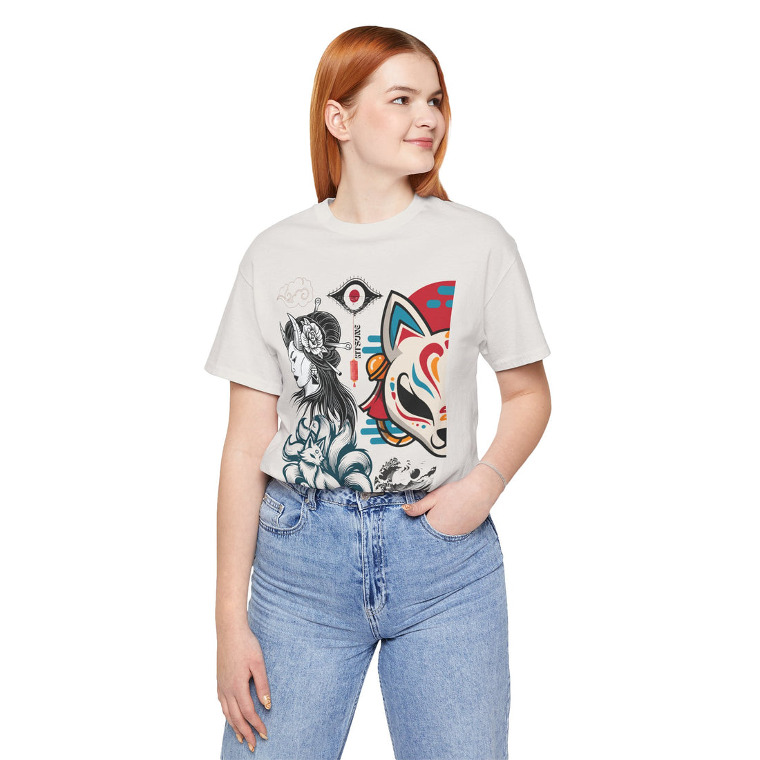 Japanese Kitsune Unisex Jersey Tee