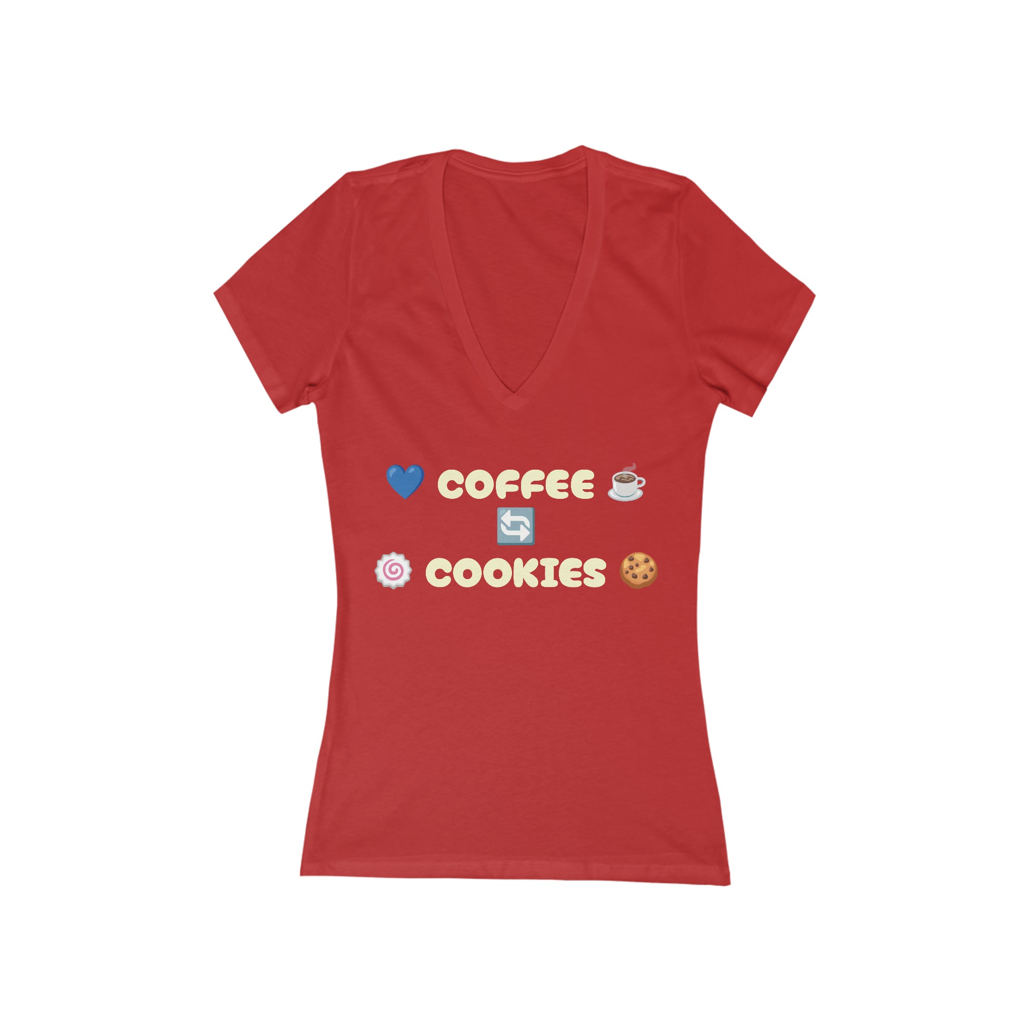 Women's Jersey Coffee Lover V-Neck Tee