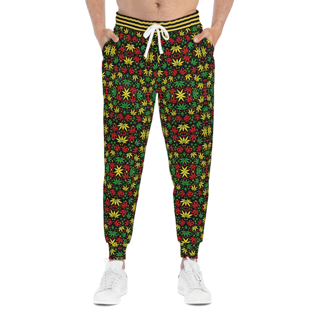 Black Tropical Rasta toned Unisex Joggers