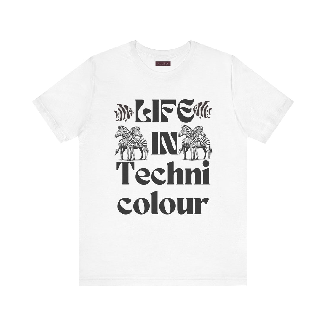 Life In Colour Typography Unisex Jersey Tee