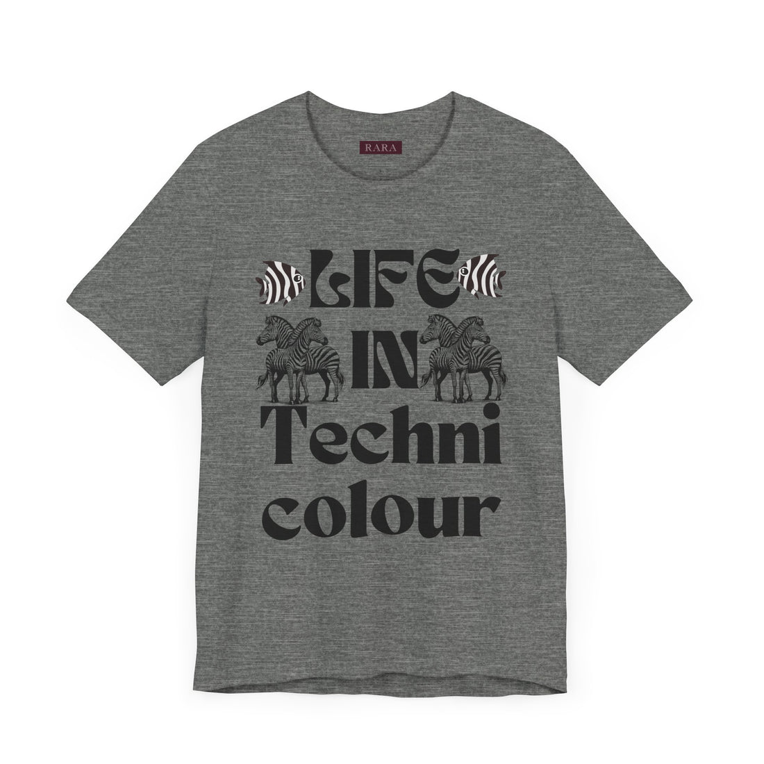 Life In Colour Typography Unisex Jersey Tee