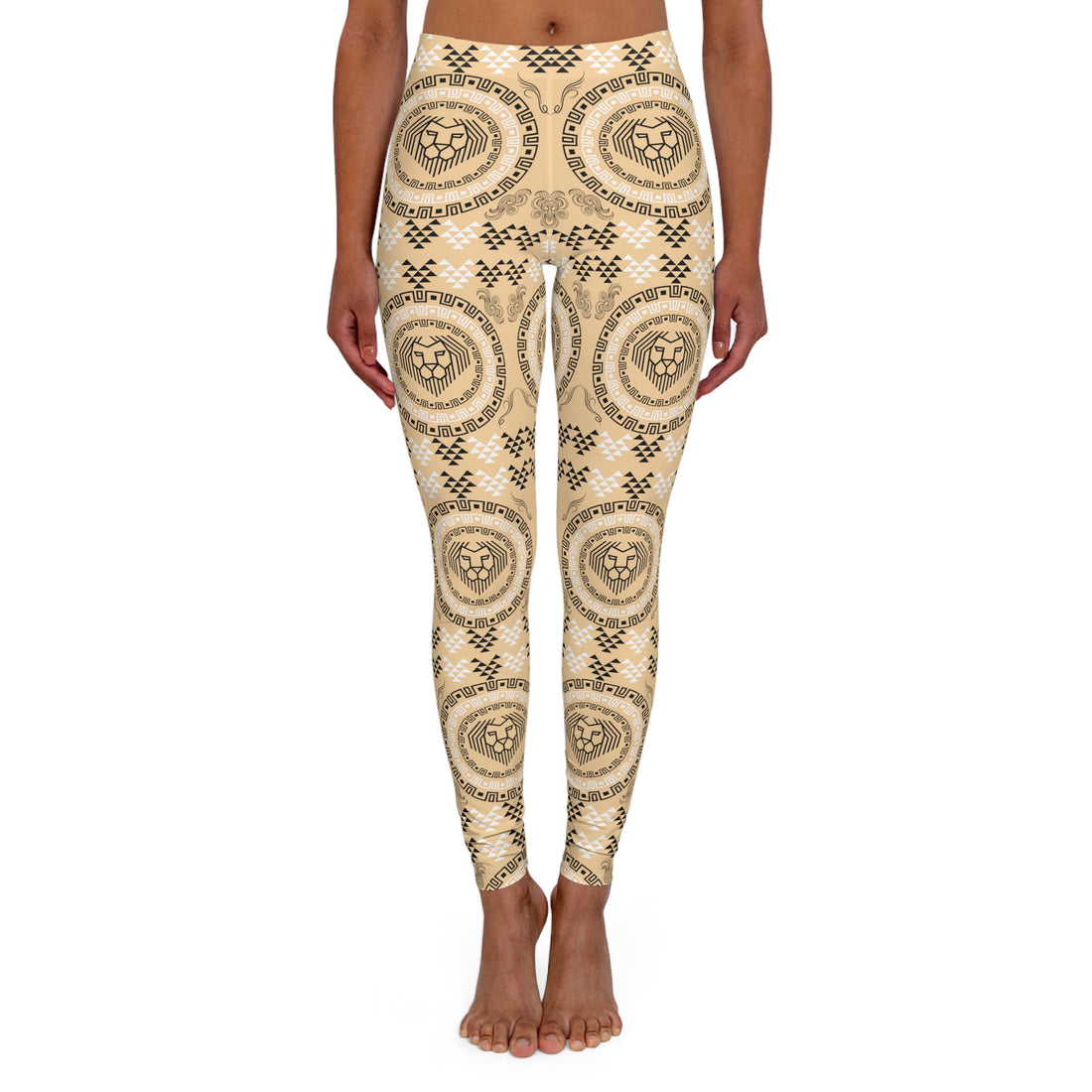 Tuscan lion head Spandex Leggings