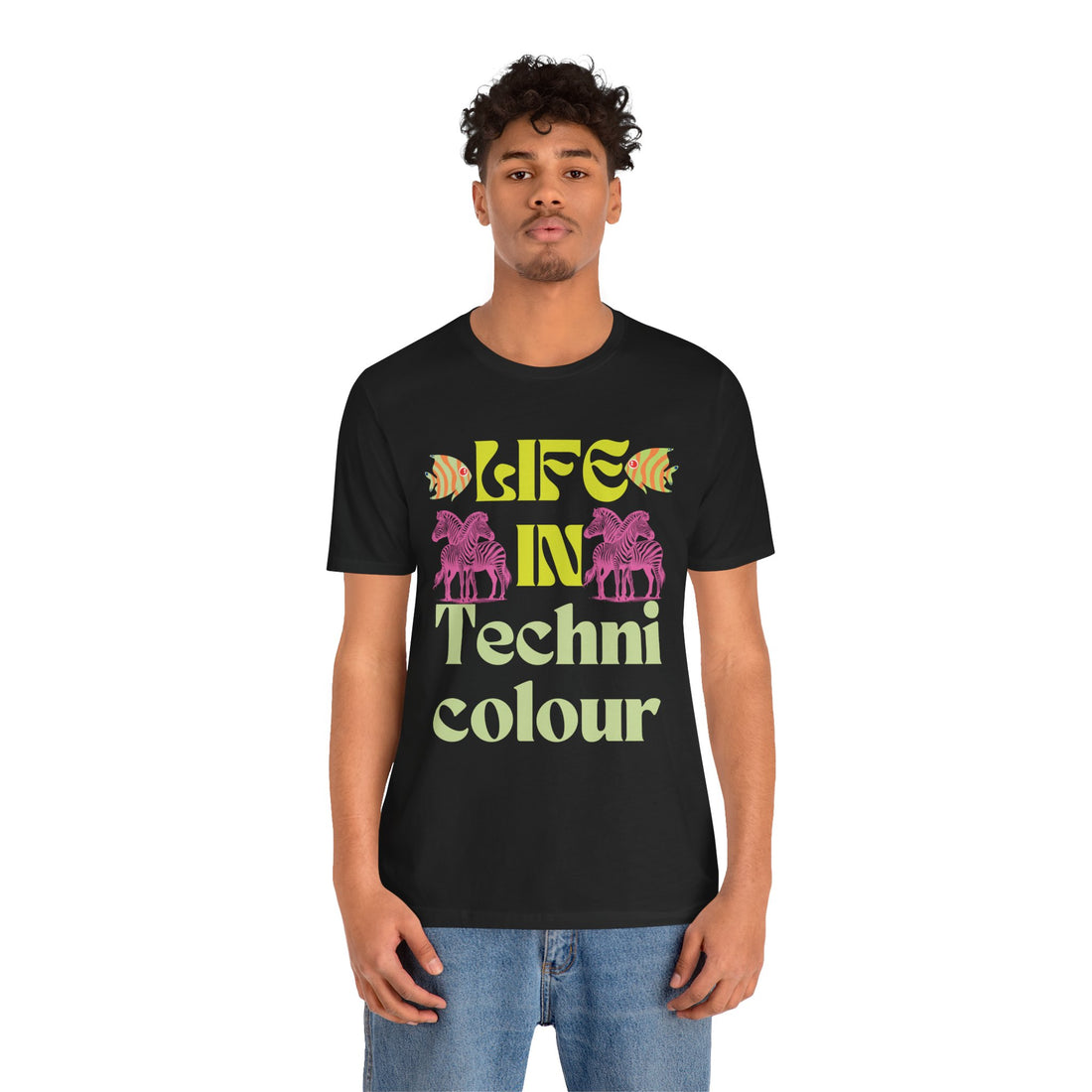 Life In Colour Typography Unisex Jersey Tee