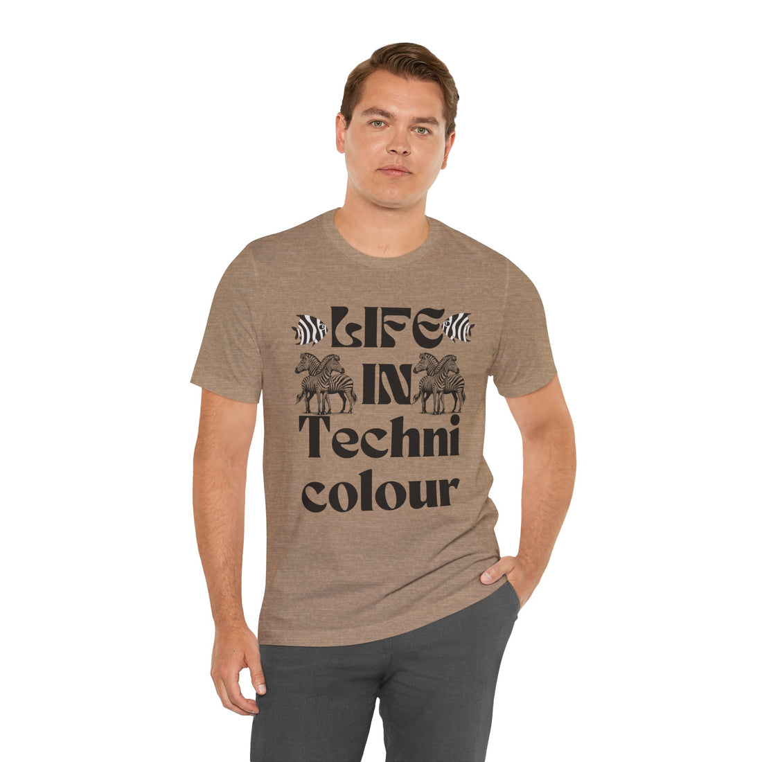 Life In Colour Typography Unisex Jersey Tee