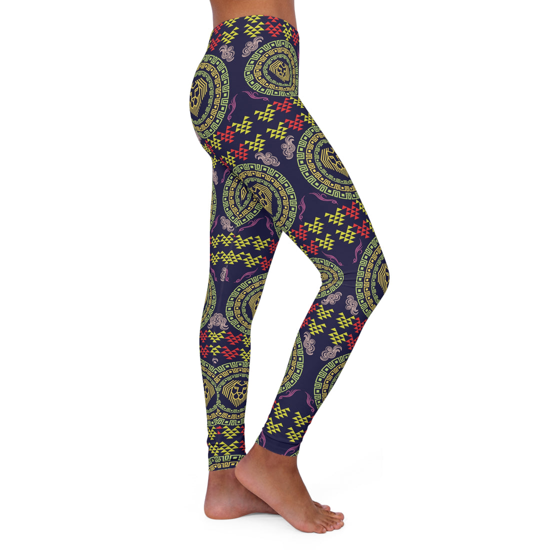 Ink lion head Spandex Leggings