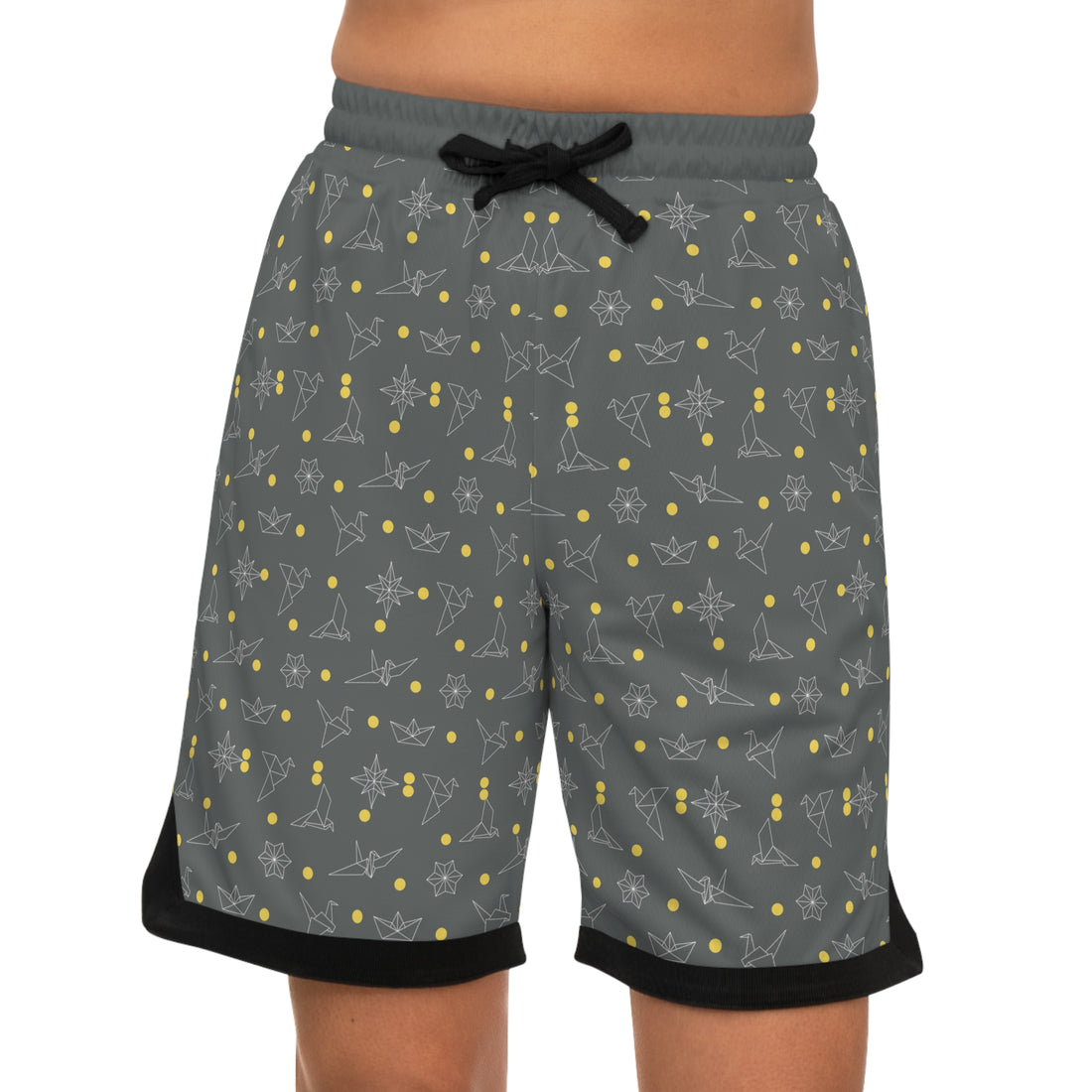 Ash Origami Basketball Rib Shorts (AOP)
