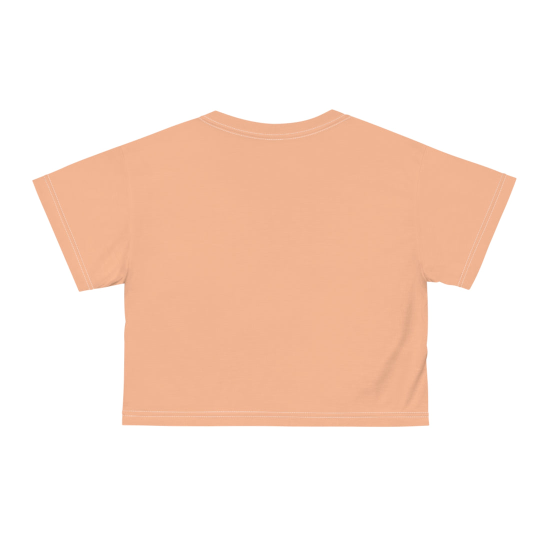 Peach Millennial AOP Crop Tee