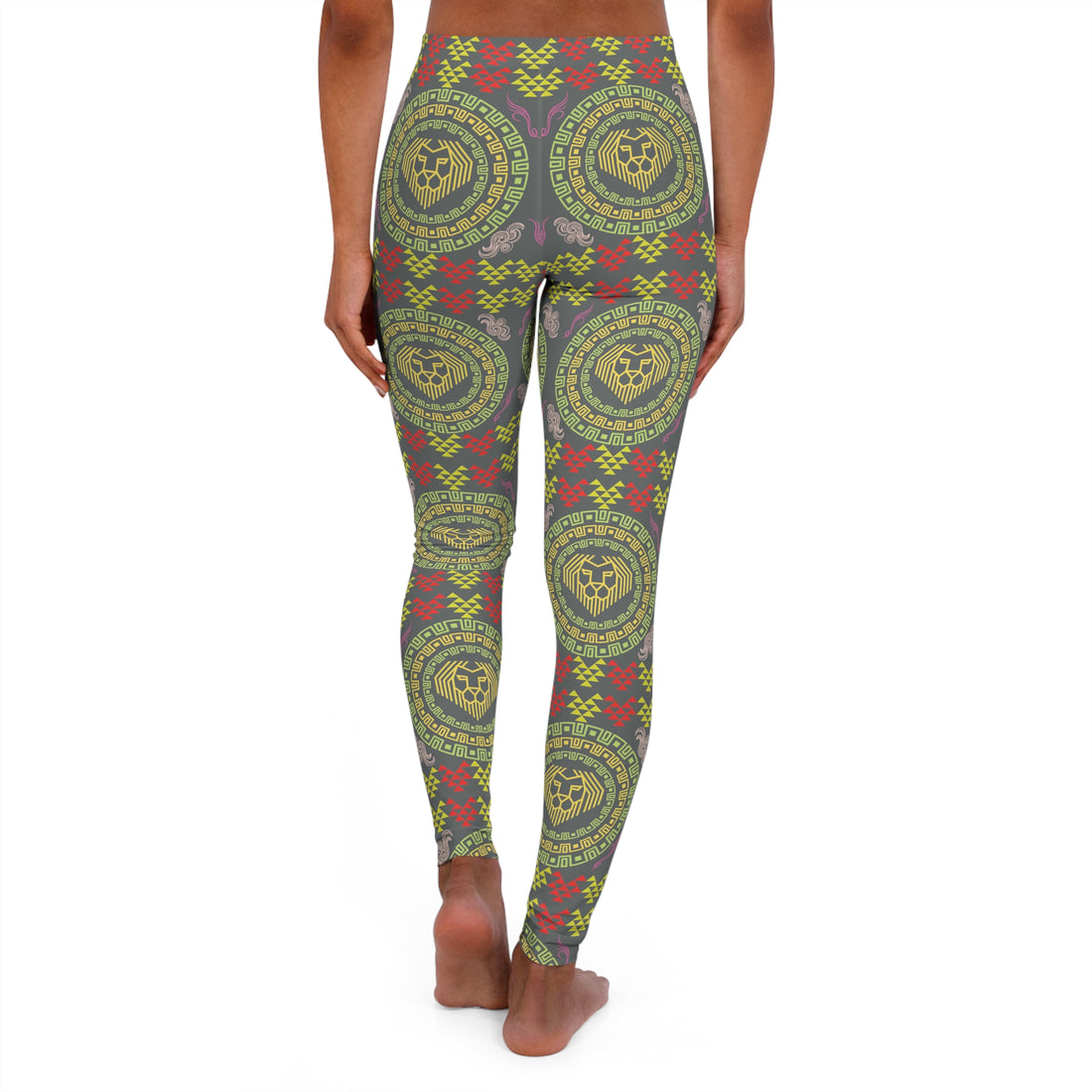 Ash lion head Spandex Leggings