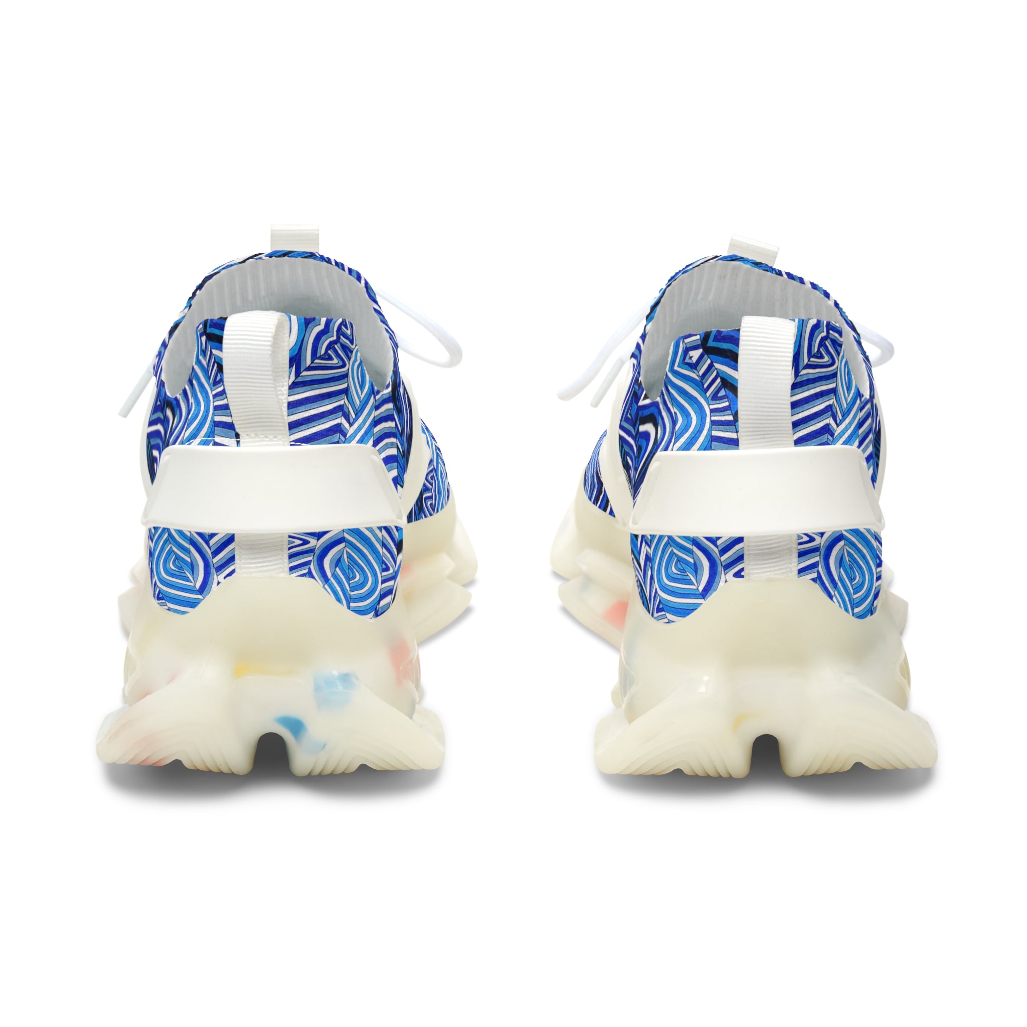 White Sonic OTT Women's Mesh Knit Sneakers