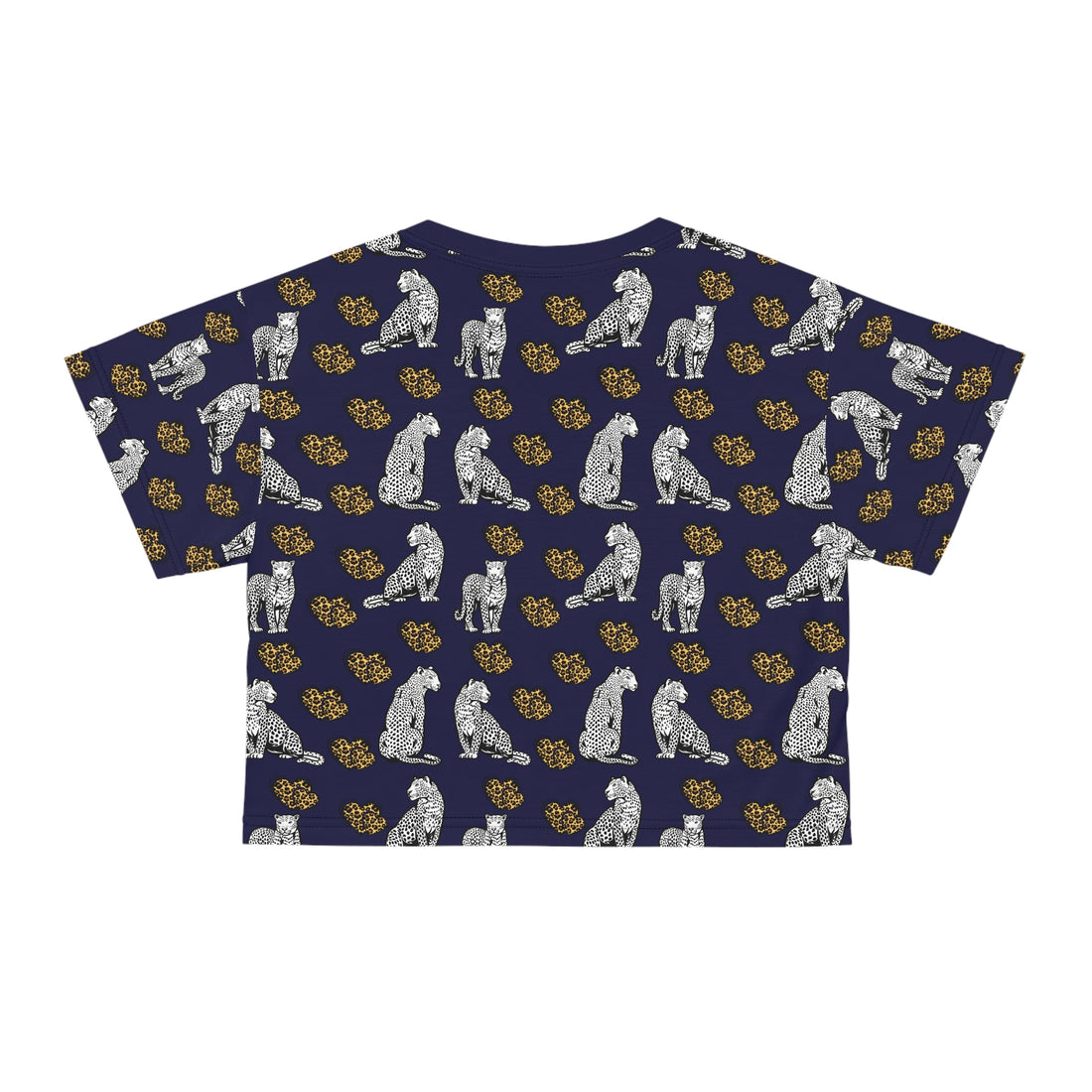 Ink Cheetah Hearts AOP Crop Tee