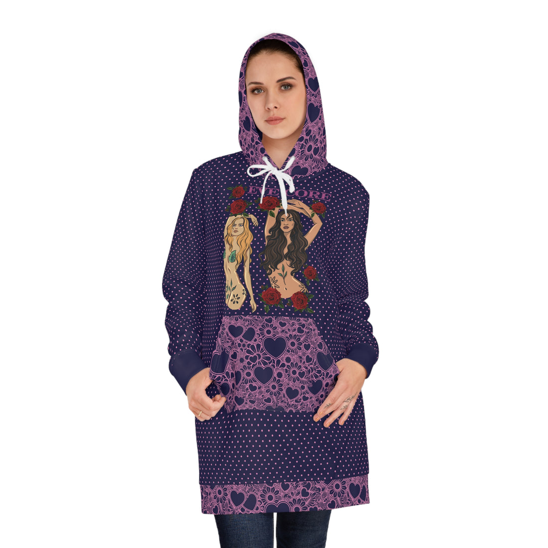 Ink Eve Core Hoodie Dress (AOP)