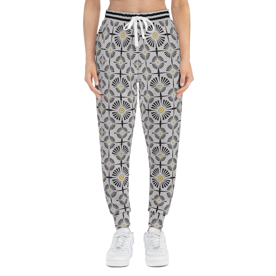 Slate Wheels & Spokes Print Unisex Joggers