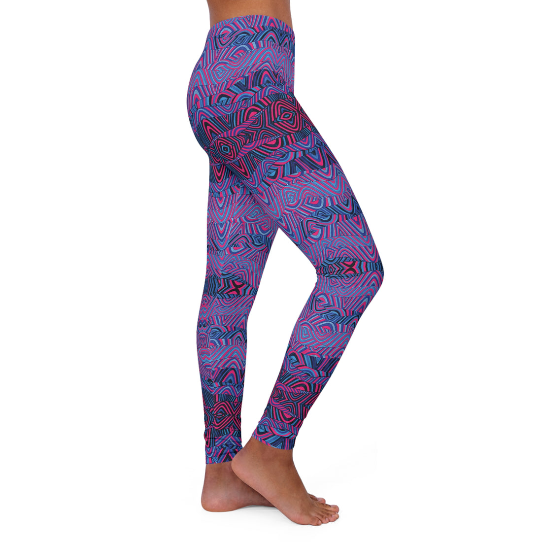 Hot Pink Sonic Spandex Leggings