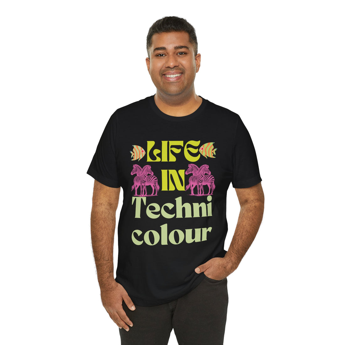 Life In Colour Typography Unisex Jersey Tee