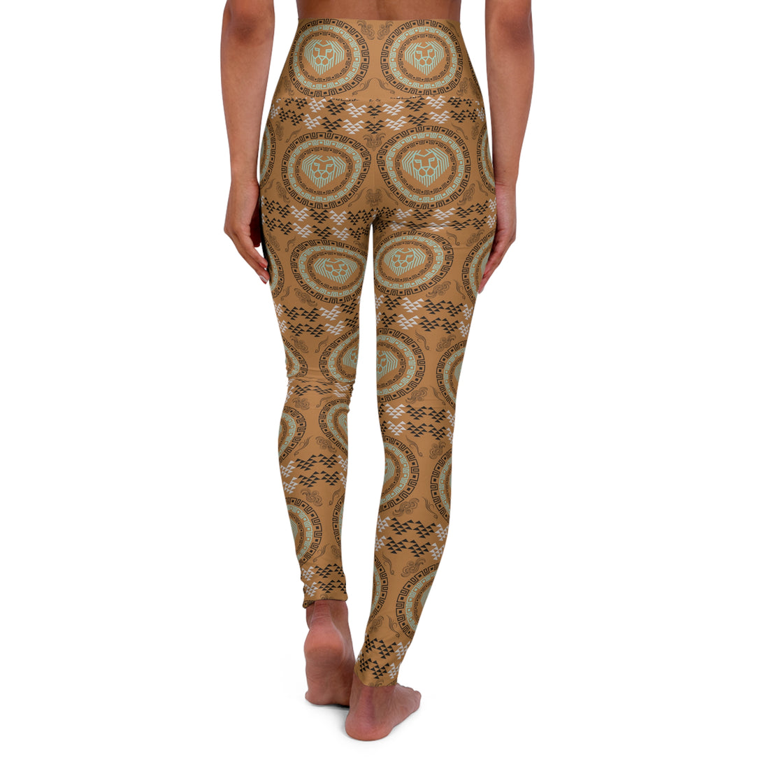 Tussock Lion Head Yoga Leggings