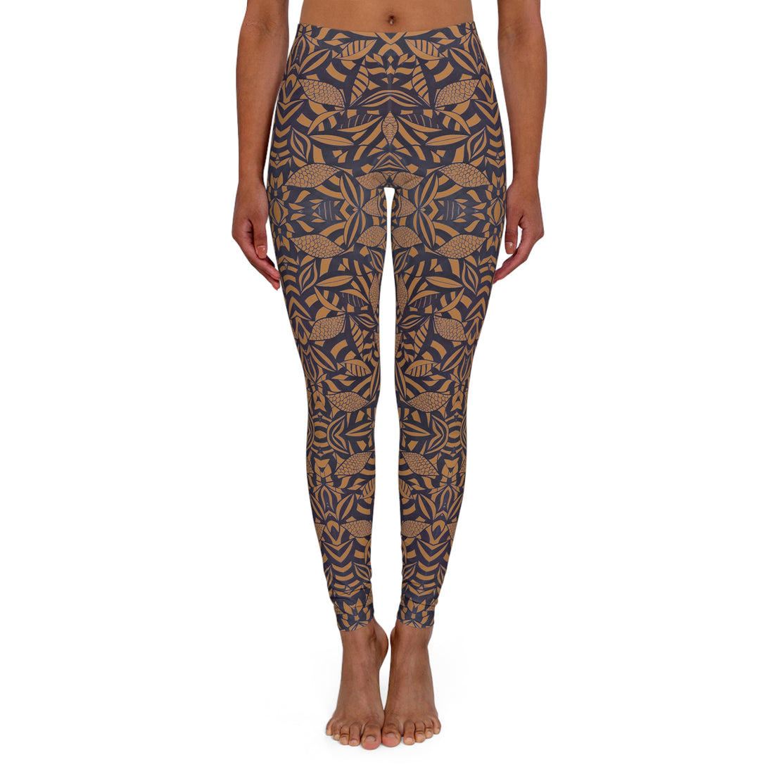 Tussock Tropical Minimalist Spandex Leggings