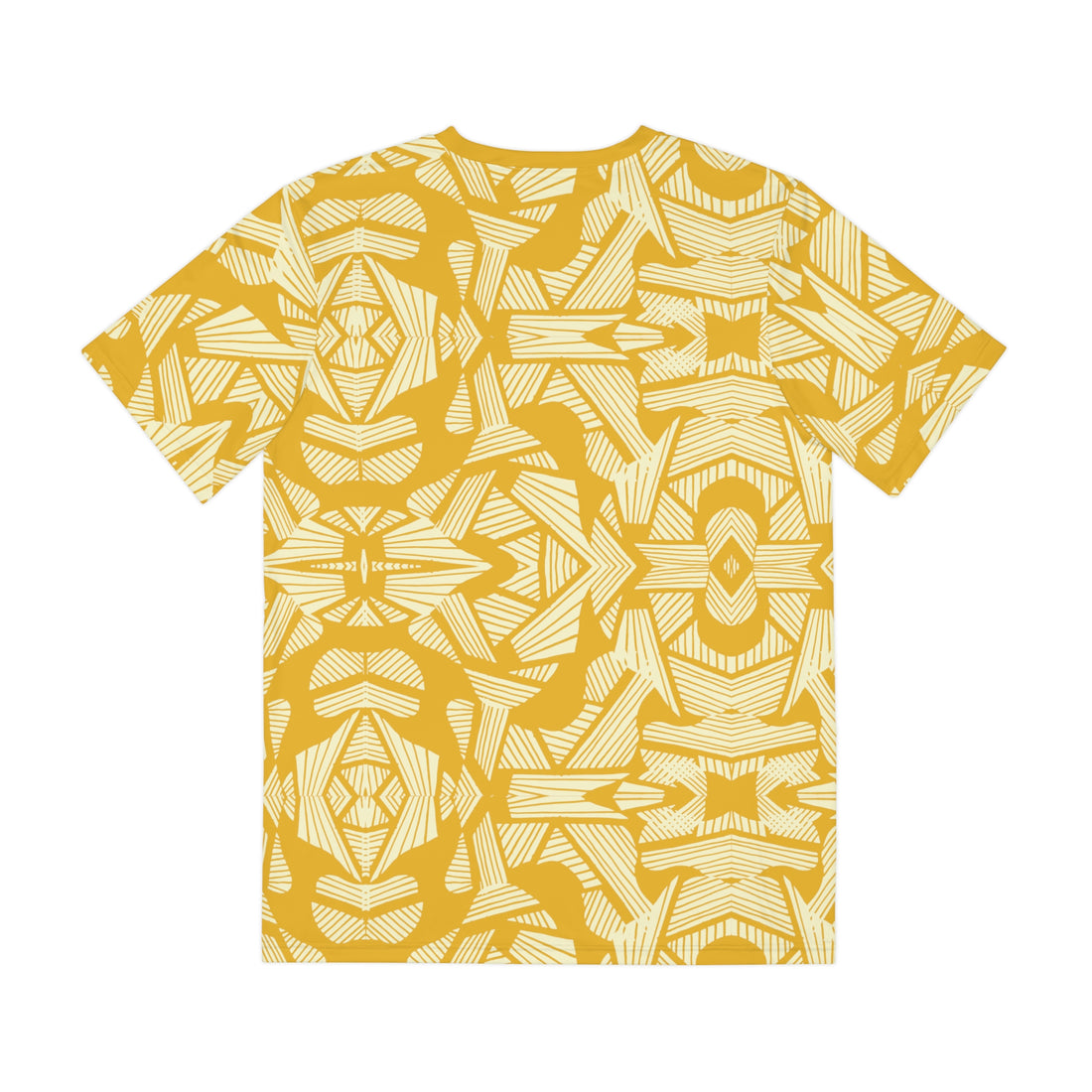 Yellow Men's Rasta Lion Portrait Polyester Tee (AOP)